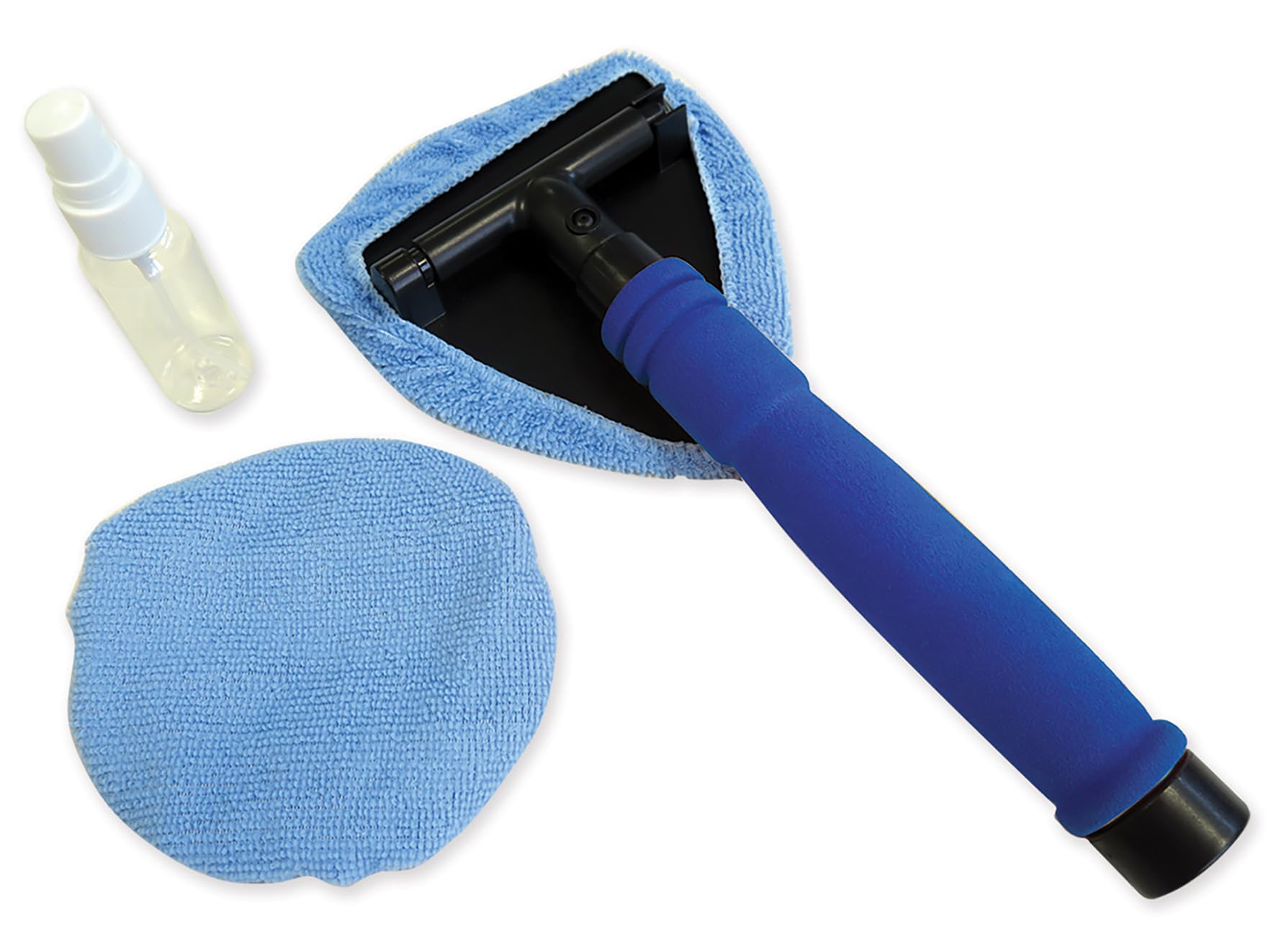 Kit Tergivetro Magic Glass Cleaner – Pulitore Per Vetri Con Manico Telescopico E Panno In Microfibra, Ideale Per Parabrezza E Superfici Difficili Da Raggiungere - 4