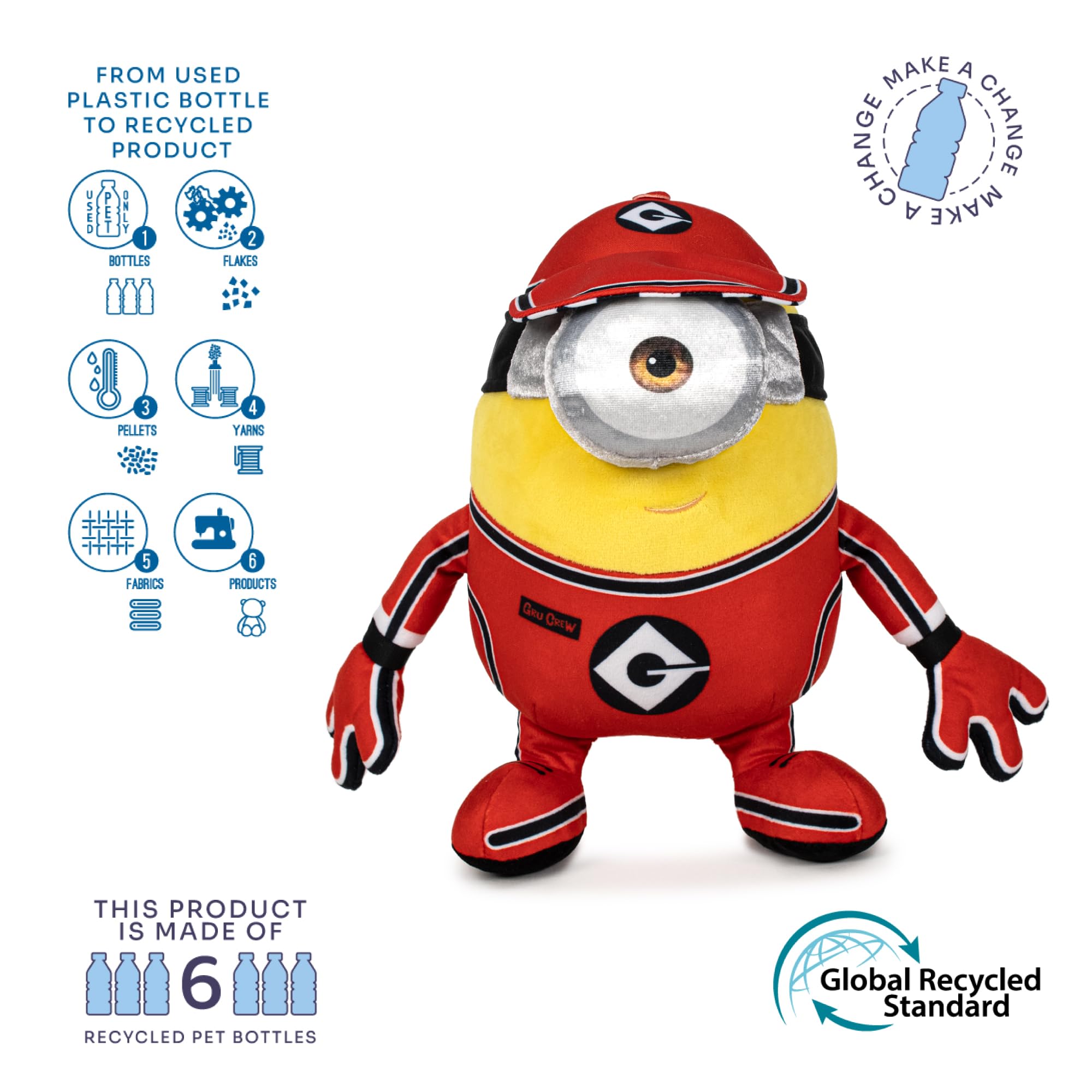 Peluche Minion Originale - 25cm Avec Vêtement Au Choix - Modèle Rare Du Film 'Cattivissimo Me'