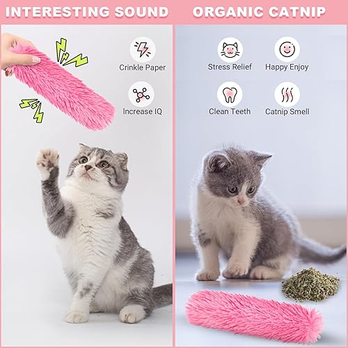 Miniatura 5 de AURUZA 6 piezas de juguetes para gatos para interiores, juguetes interactivos para gatos de interior, juguetes interactivos para gatos de interior,