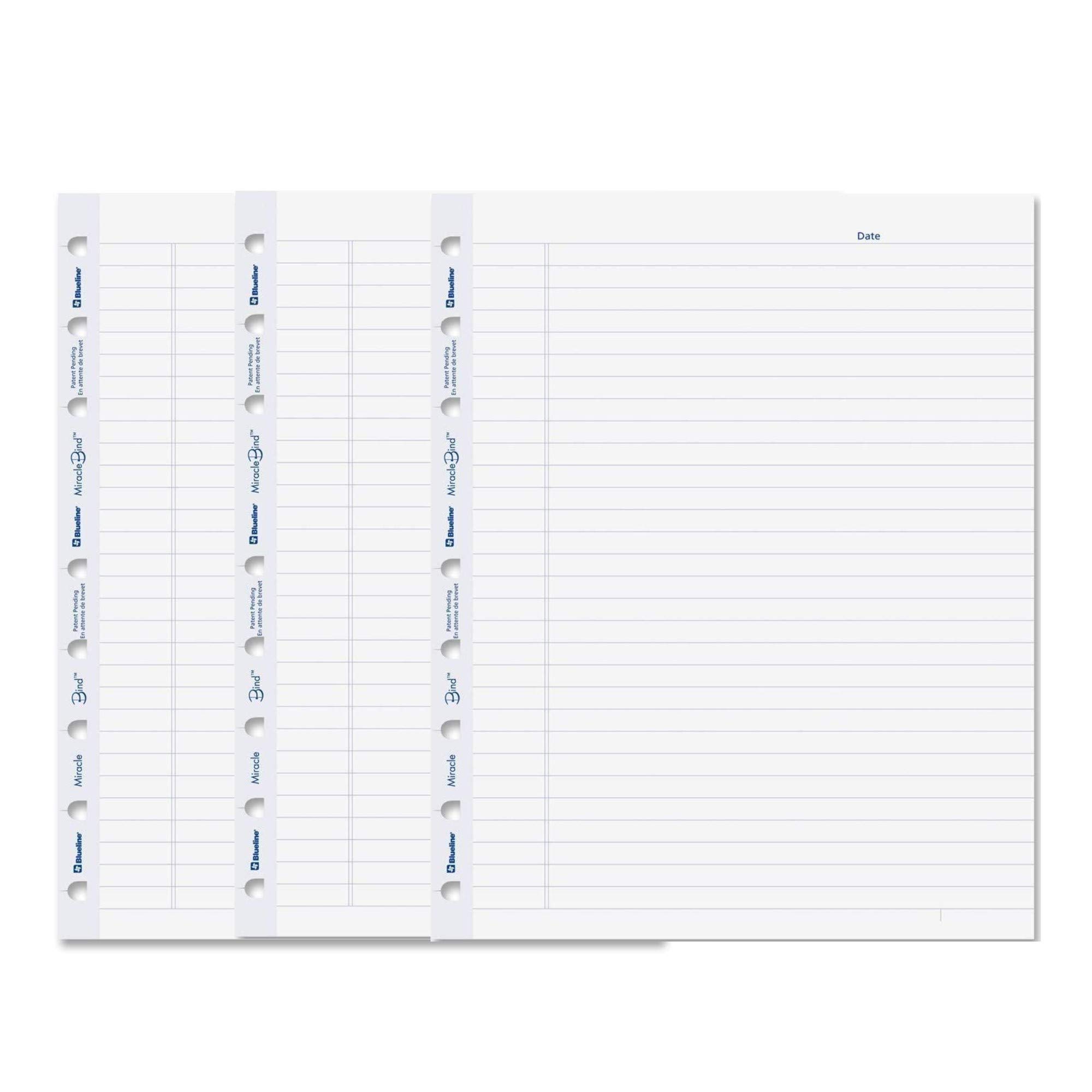 Blueline MiracleBind AFR9050R Nachfüllblätter für Notizbücher, 25 x 18 cm, 50 Blatt