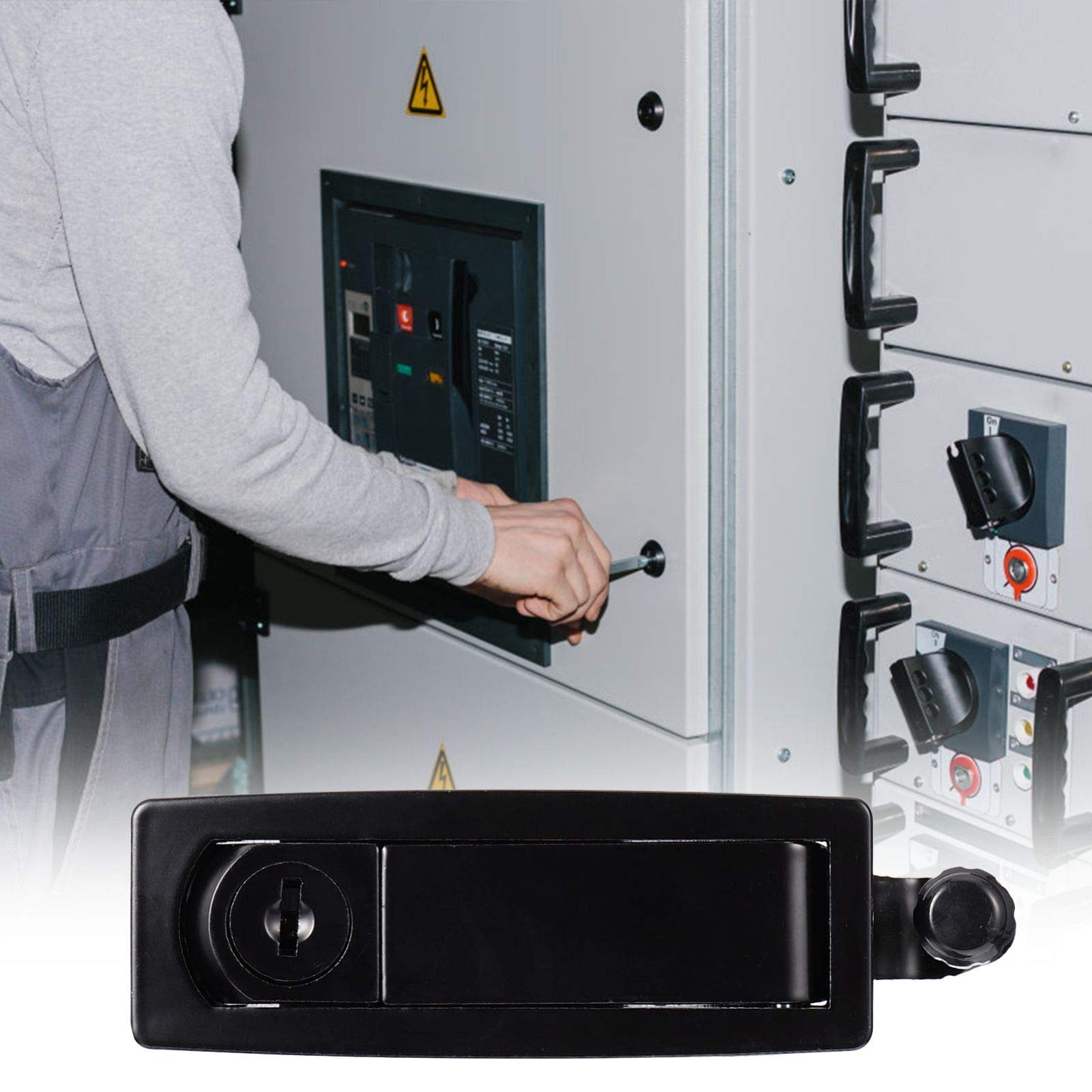 Serrure à Compression pour Armoire Métallique, Lot de 2, en Alliage de Zinc