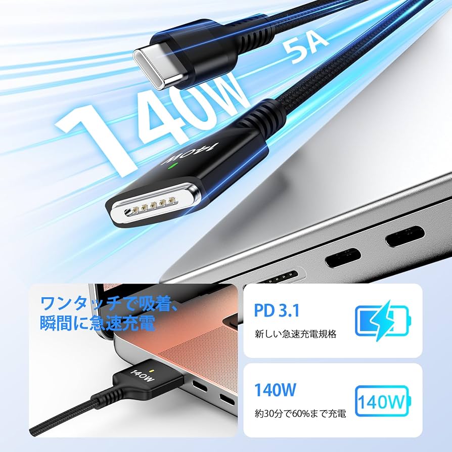 隼・コロナ関係で一時休業中】MacBook Pro 2019年ケーブル 隼・コロナ