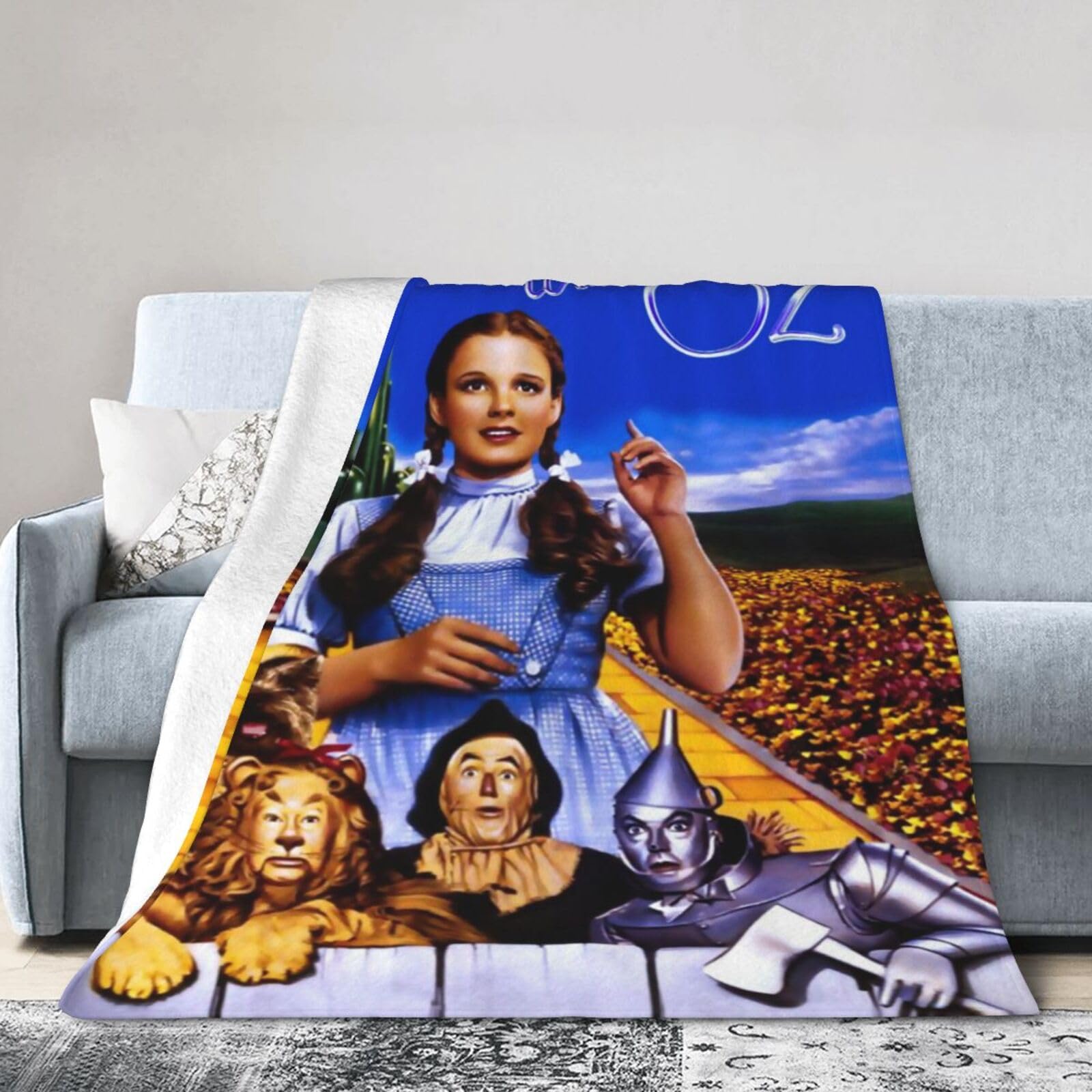 Cartoon Wizard Blanket,Ultra-Soft Throw Blanket Air Conditioner Sofa Warm Blanket,Micro Fleece Light Weight Print Blanket 50"X40"