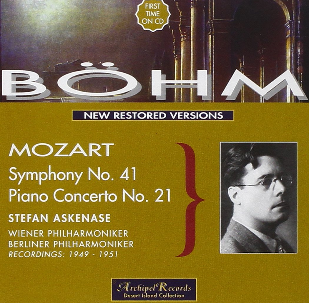 MOZART - SYMPHS 41 - PIANO CONC NO 21 - ASKENASE - BOHM - WIENER PHIL - 1951