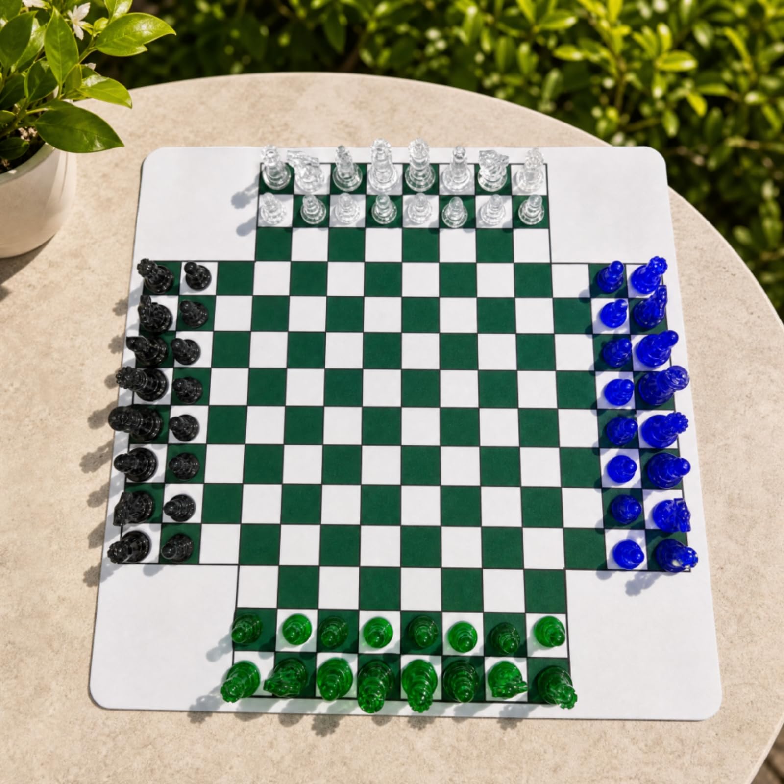 Gioco Scacchi Internazionale Giocatori Scacchiera Compatta Pieghevole 35x35 Cm Pedine Graduate in Finiture Set Portatile da Tavolo con Pezzi, Stile A