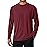 TACVASEN Running Shirts for Men Lightweight Long Sleeve Shirt UV Sun Protection Quick Dry T-Shirts Athletic Workout Beach Swim Tees Wine Red L