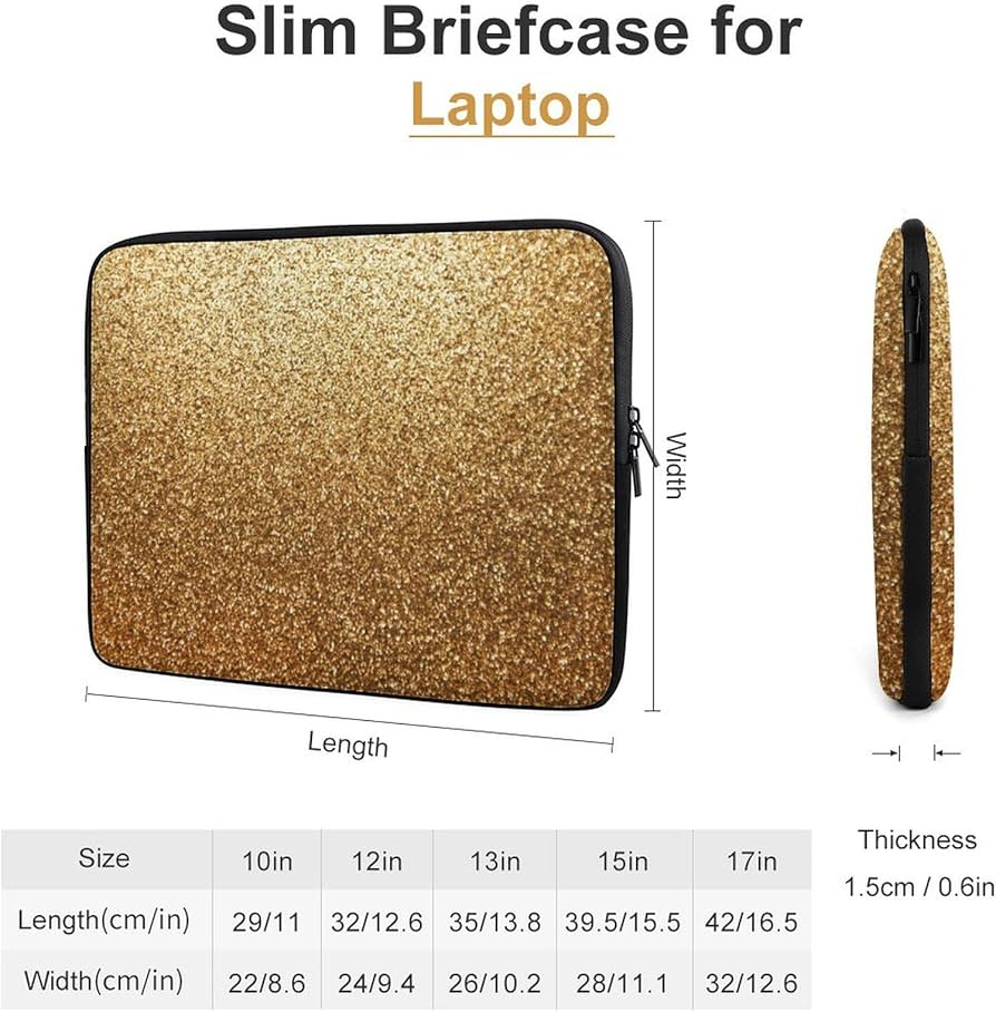 Amazon.co.jp: パソコンケース ゴールドダスト きらめく 金色 ラップ
