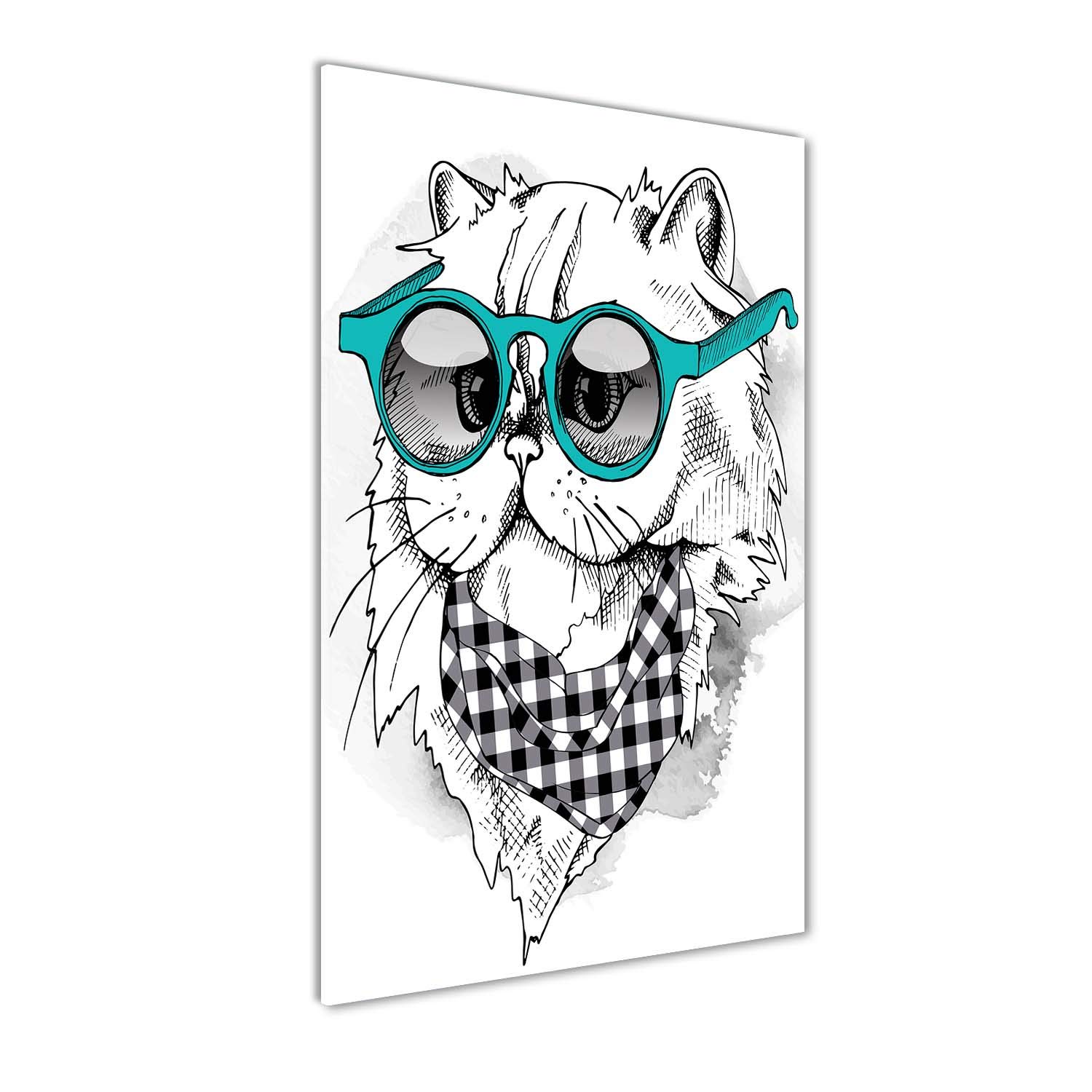 Image sur verre 60x120 cm bleu tableau haut de gamme Tulup