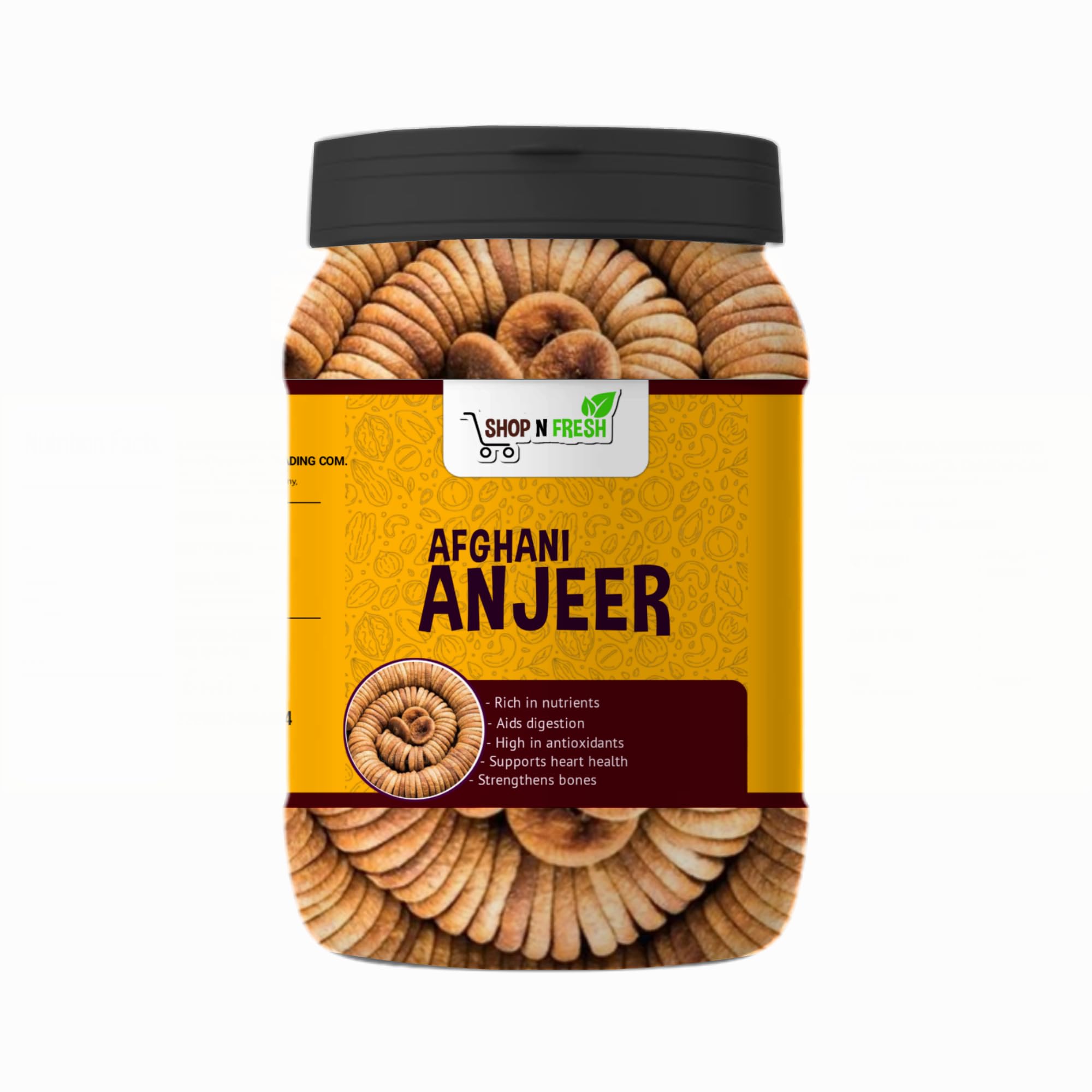 SHOP N FRESH - Dried Afghani Anjeer 400g Pack | Dried Figs | Rich Source of Fibre Calcium & Iron | Low in calories and Fat Free | Non-GMO Dried Figs (B0DB8T9DF1) Amazon Price History, Amazon Price Tracker