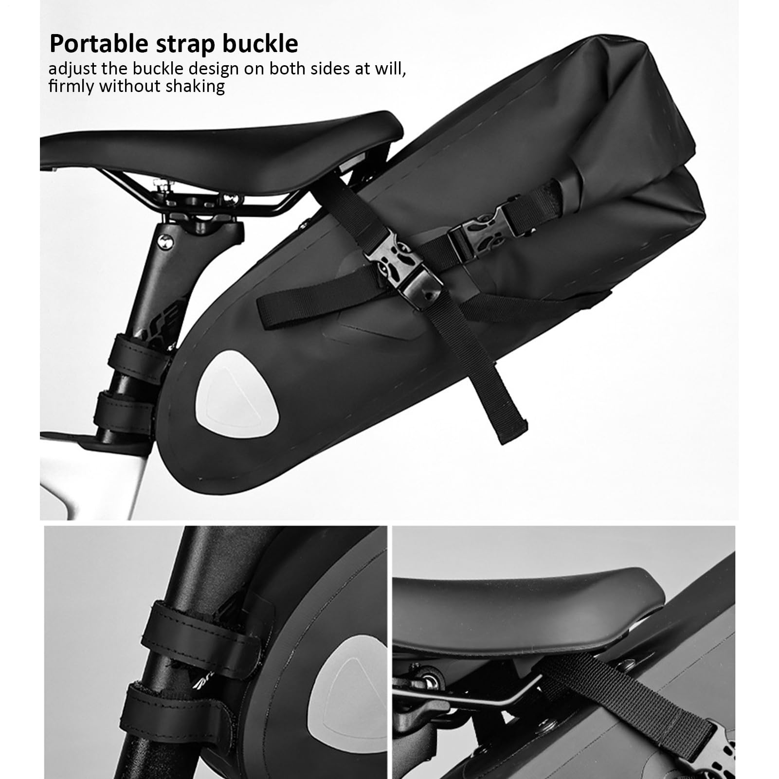 Bolsa para Sillín De Bicicleta Organizador Impermeable 10L Bajo Sillín