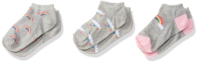 Kids Boys and Girls Cotton Fancy Ankle Socks Pack of 3 Pairs(3-10 years)