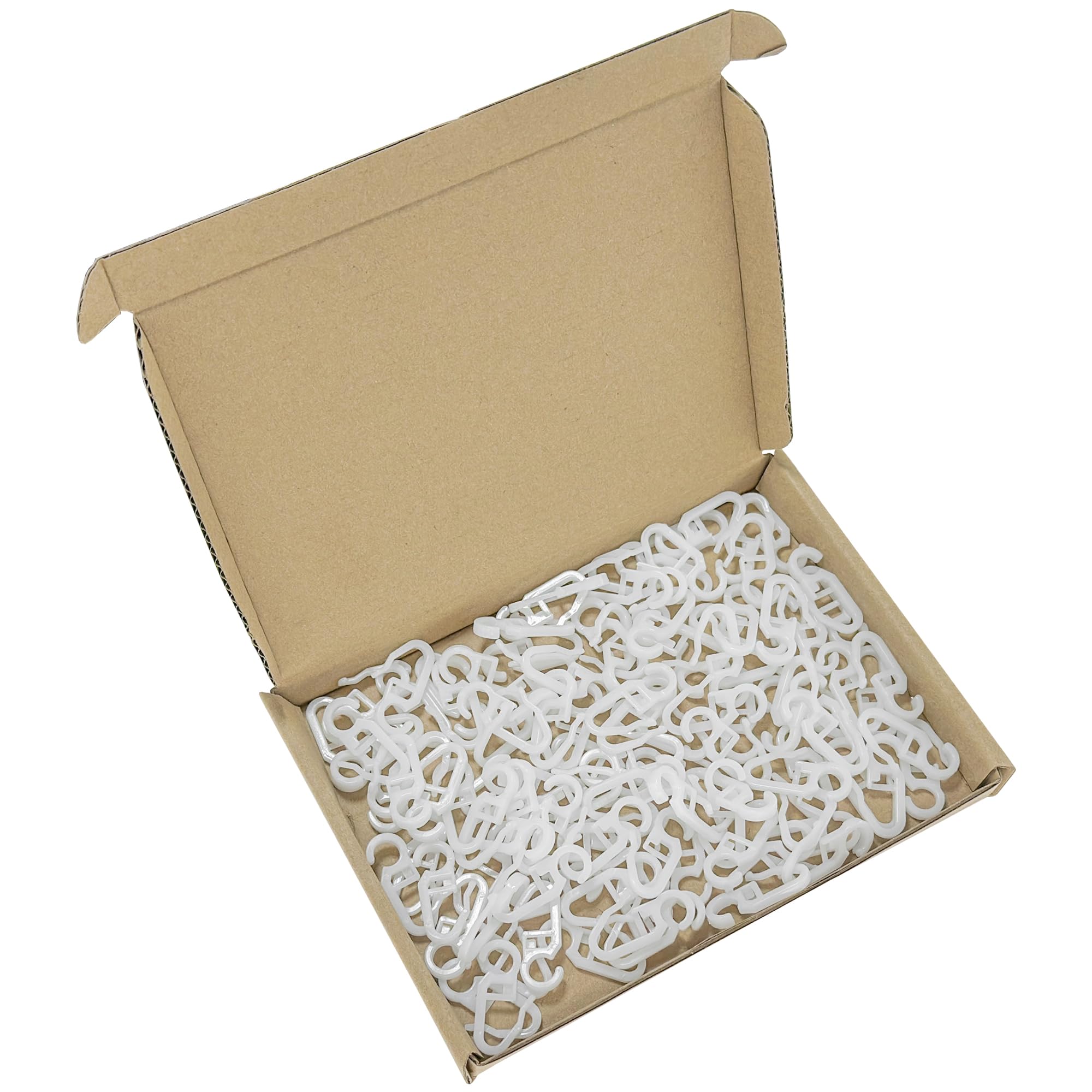 110 PCS Plastic Curtain Hooks - Glider Hooks for Curtain Tracks Ideal for Curtains Sliding Curtains, and Doorway Drapes - Image 4