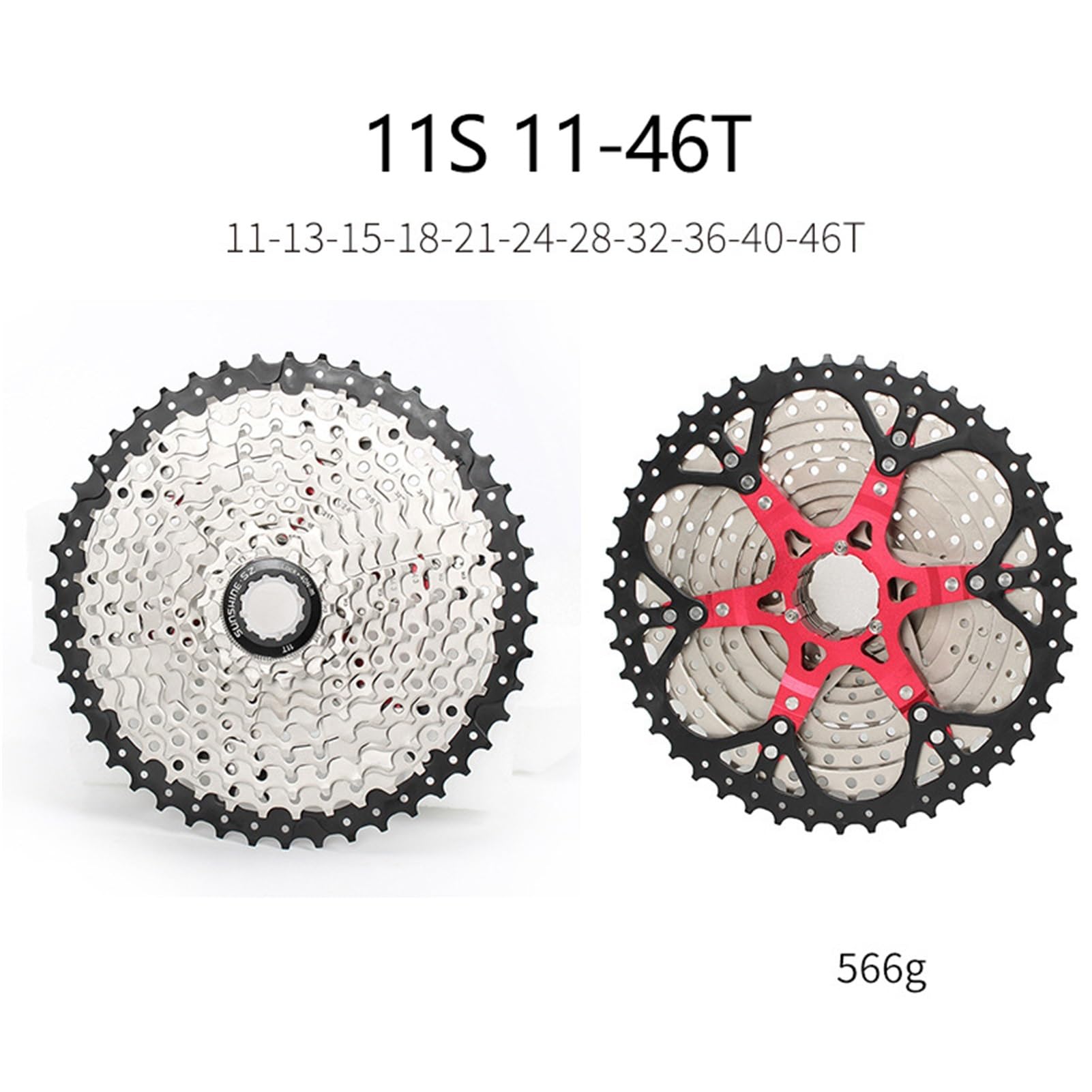 11-biegowa kaseta, ultralekka, 11-36/T40T/42T/46T/50T/52T, kaseta rowerowa, pasuje do rowerów górskich, kompatybilna ze sterownikami piasty HG