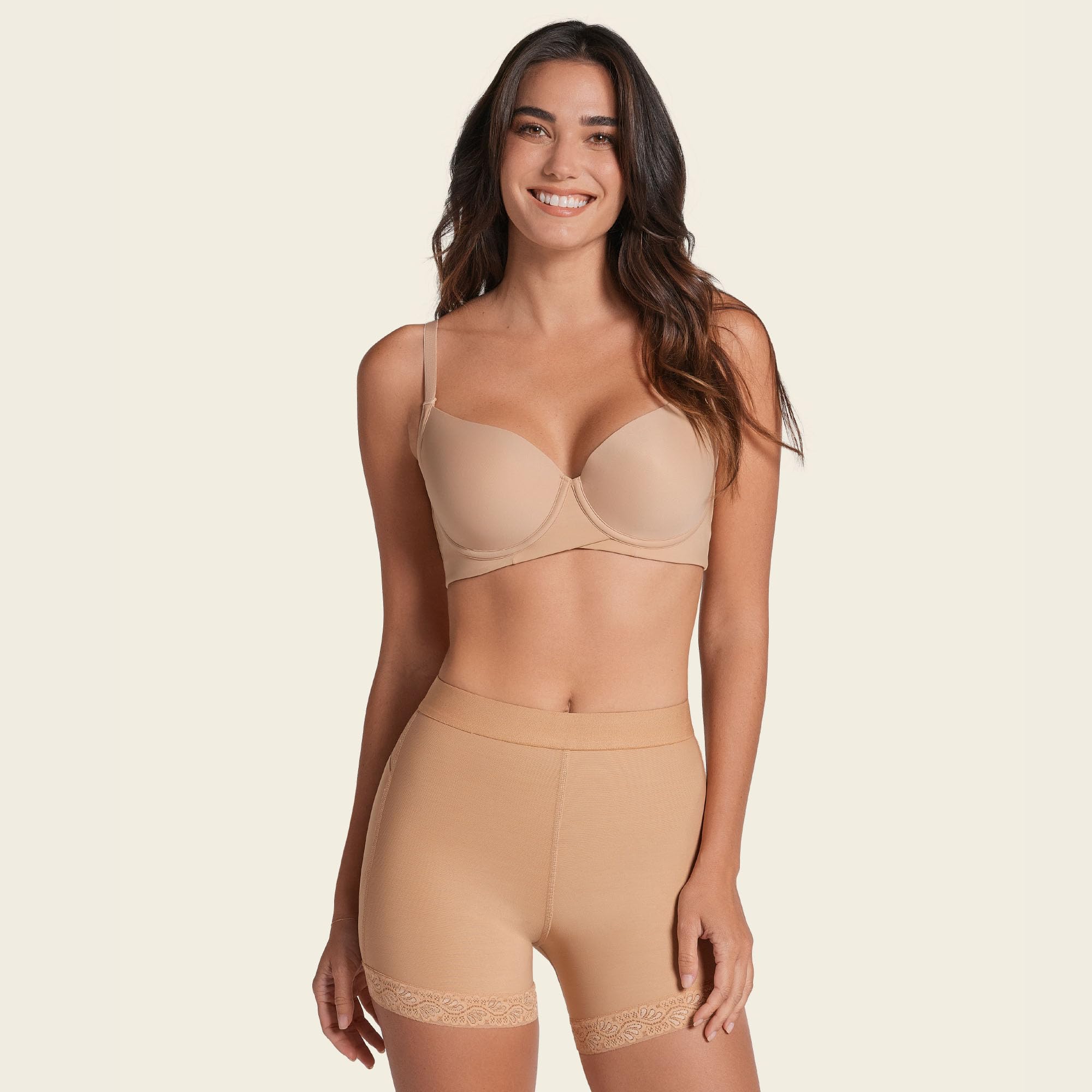 Leonisa Braga Faja Reductora Antirozaduras para Mujer - Bragas Fajas Postparto Tipo Short