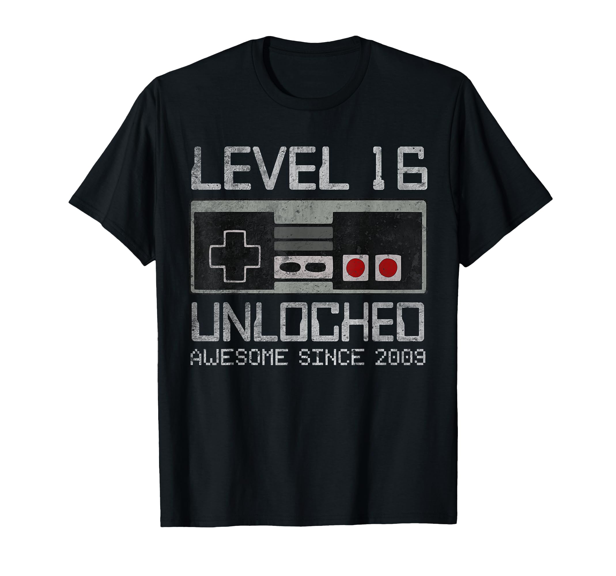 Level 16 Unlocked 16th Birthday 16 Year Old Video Gamer Boy T-Shirt