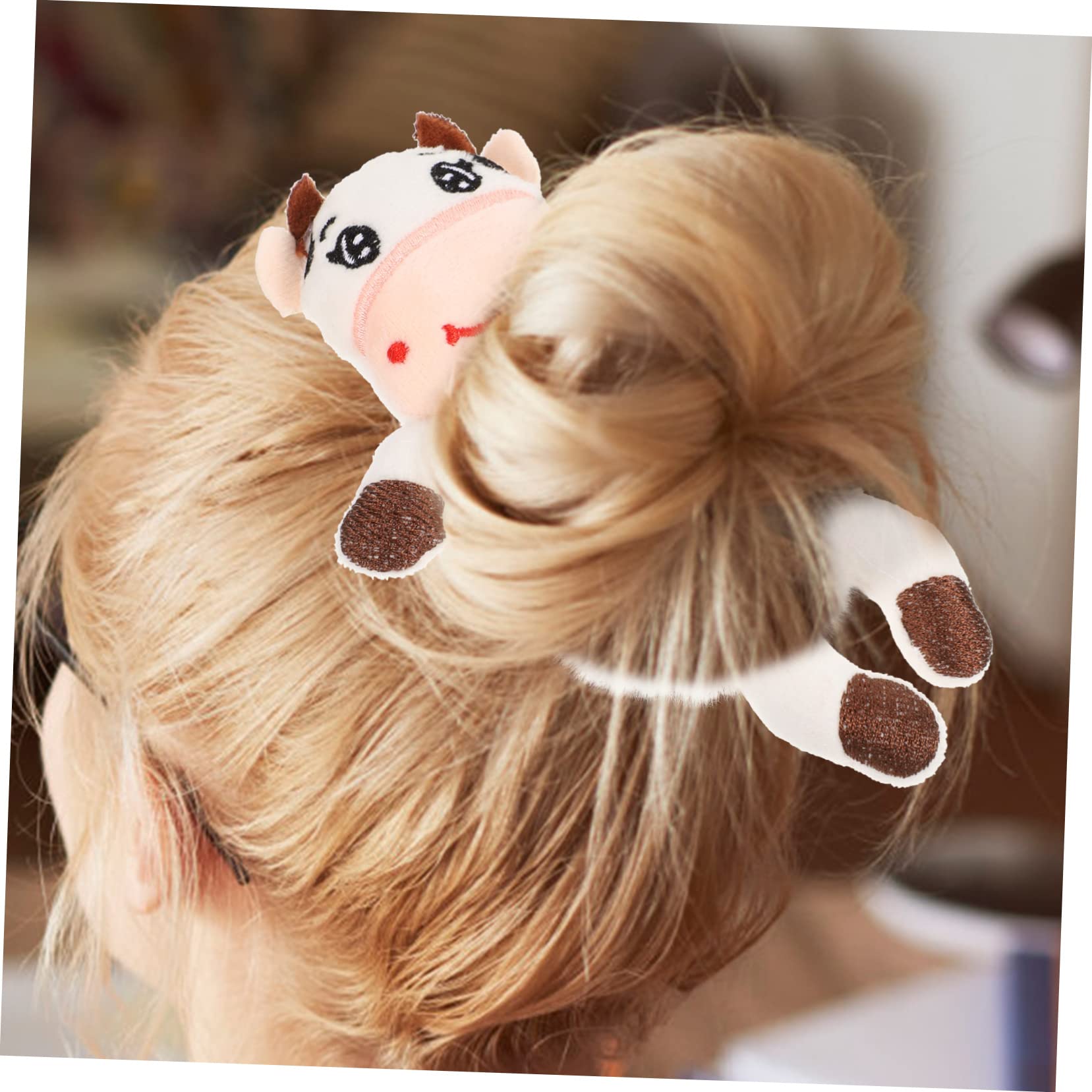 ABOOFAN 18 Piezas Anillo De Pelo De Felpa De Dibujos Animados Bandas De Goma Para El Cabello Lazos Para El Cabello De Niña Accesorios Para El Cabello De Las Niñas Perder Peludo Sombrerería