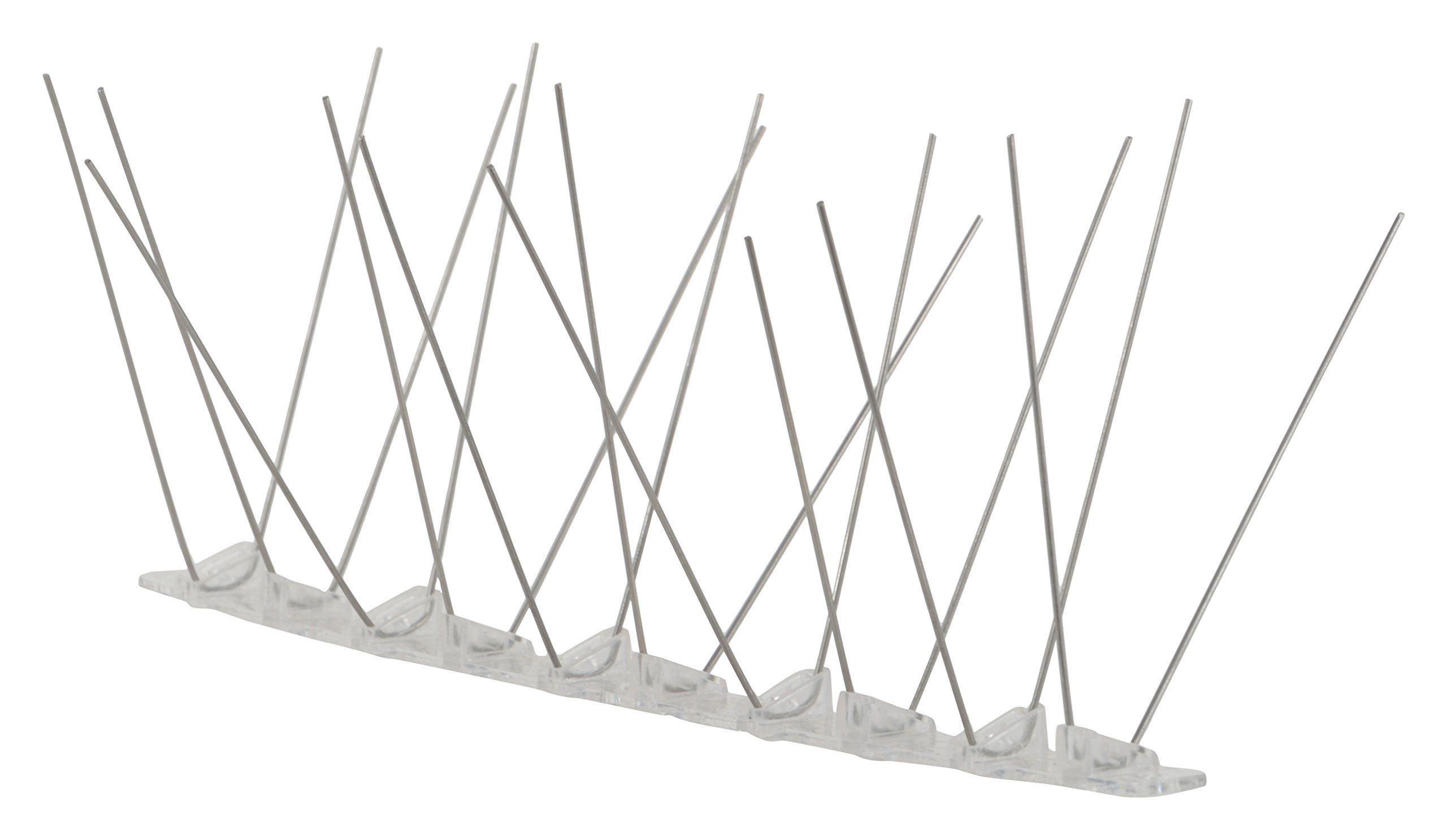 SPIKEZONE - Stainless Steel Spikes, Spikes for Bird & Pigeon, Polycarbonate Base, Bird Spikes, Pigeon Control Spikes (10 Pcs Pack) (B015DM89DO) Amazon Price History, Amazon Price Tracker