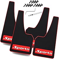 Vista 15 de Guardabarros universales de gran tamaño con adhesivo suave resistente para salpicaduras y lodo, solapas protectoras para parachoques - Protección