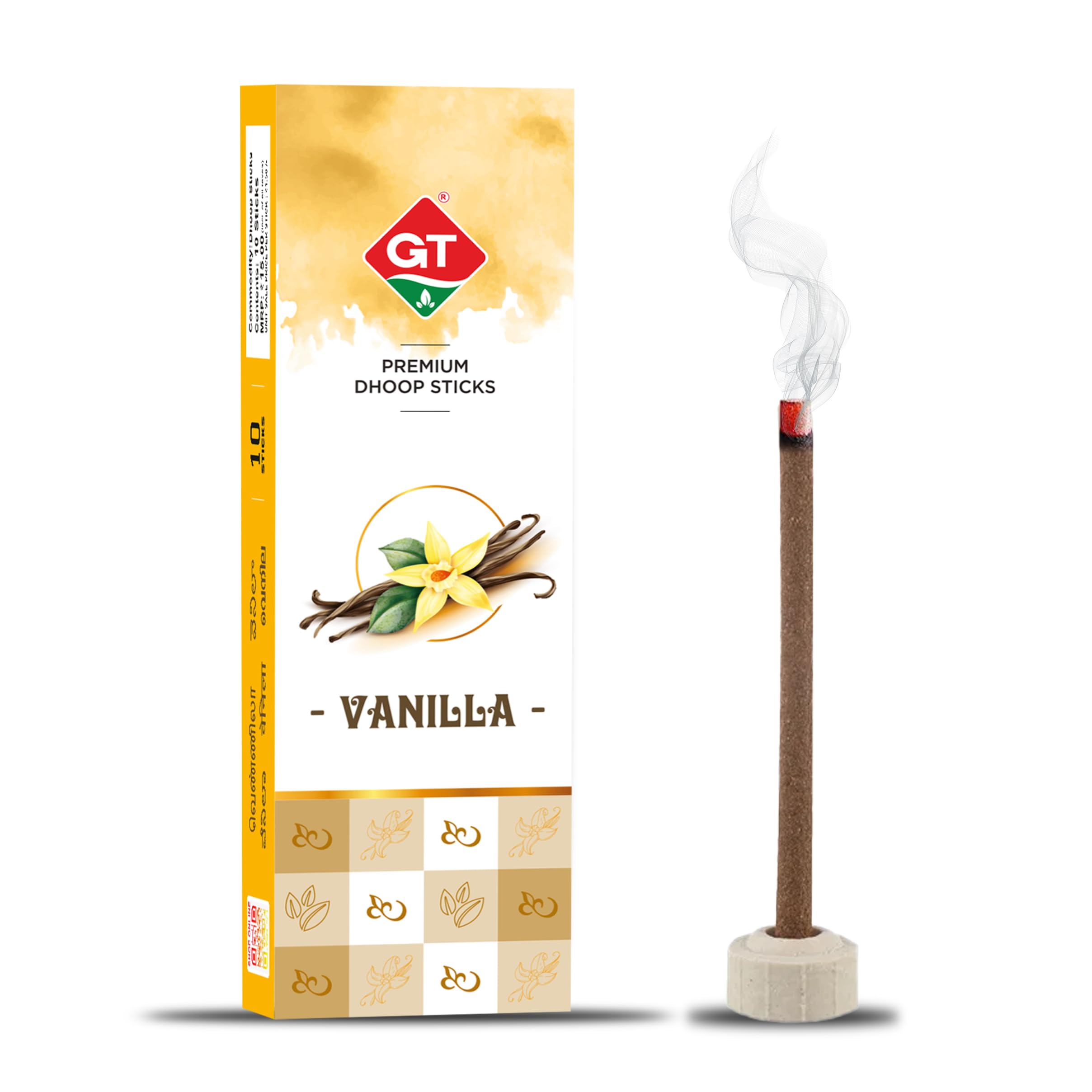 GT Vanilla Premium Dhoop Sticks for Pooja 120 Sticks | Bamboo Less Dhoop Sticks | Long Lasting & Highly Spreading Fragrance for Divine/Home Fragrance with Holder Stand | for Meditation Needs (B0CRRYZR4W) Amazon Price History, Amazon Price Tracker