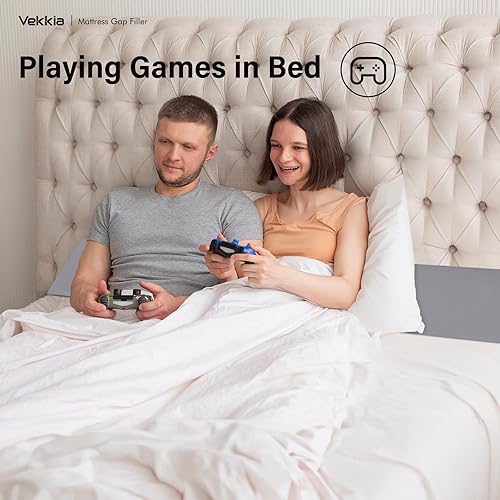 Vista 62 de VEKKIA - Almohada de cuña tamaño individual / almohada cabecera / cuña de colchón / relleno de espacio de cama que puede cerrar el espacio