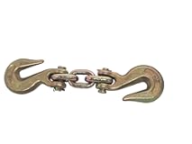 Double Clevis Slip Hook&comma; 12&comma;000 Lbs &lpar;6 Tons&rpar; Towing Capacity&comma; Heavy Duty Alloy Steel&comma; Works With 5&sol;16in or 3&sol;8in Chain