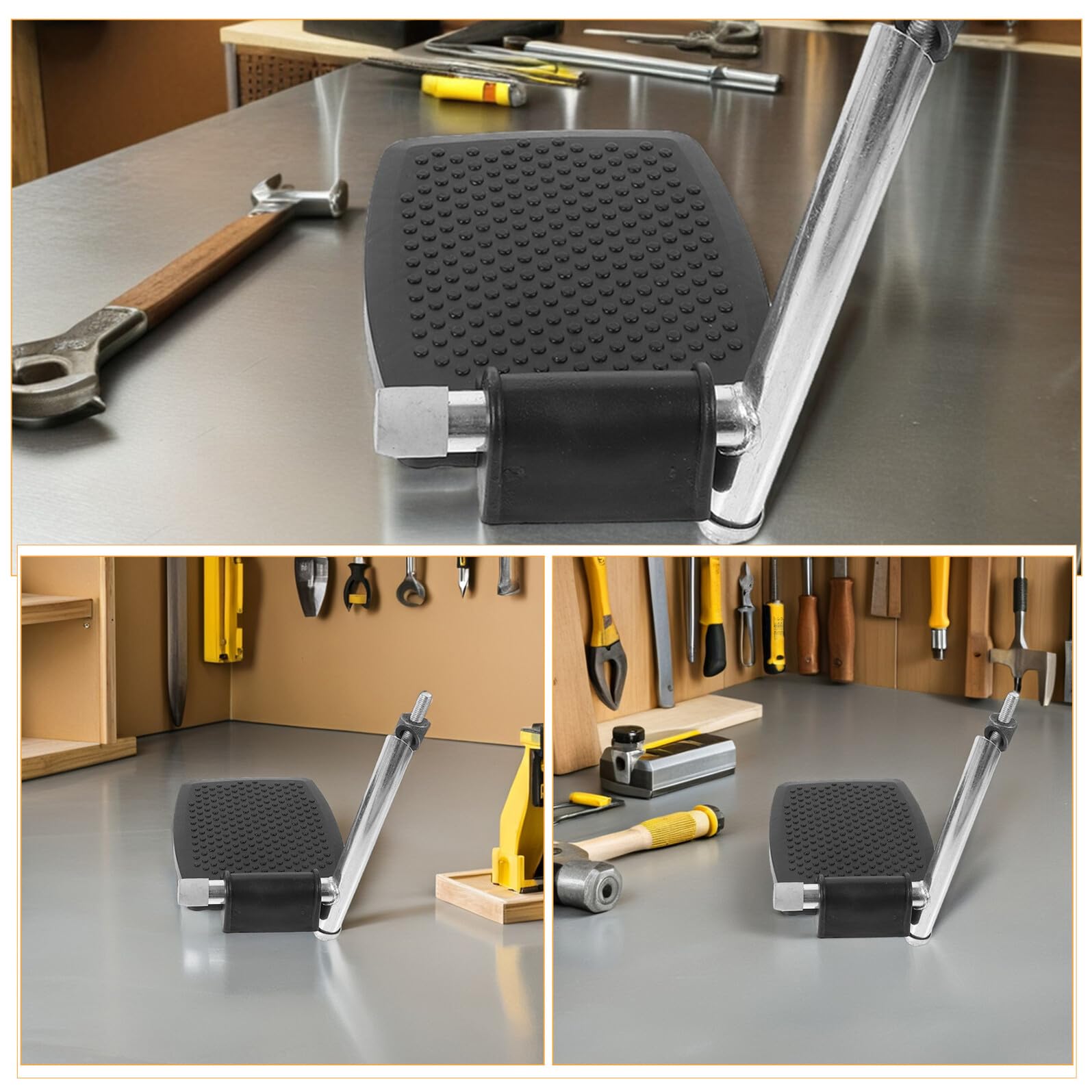 Set 2 Pezzi Poggiapiedi Girevoli per Sedia a Rotelle Pedane in ABS Plastica e Metallo Pieghevoli e Resistenti Accessori di Ricambio per Sedie da Trasporto e Sedie Elettriche