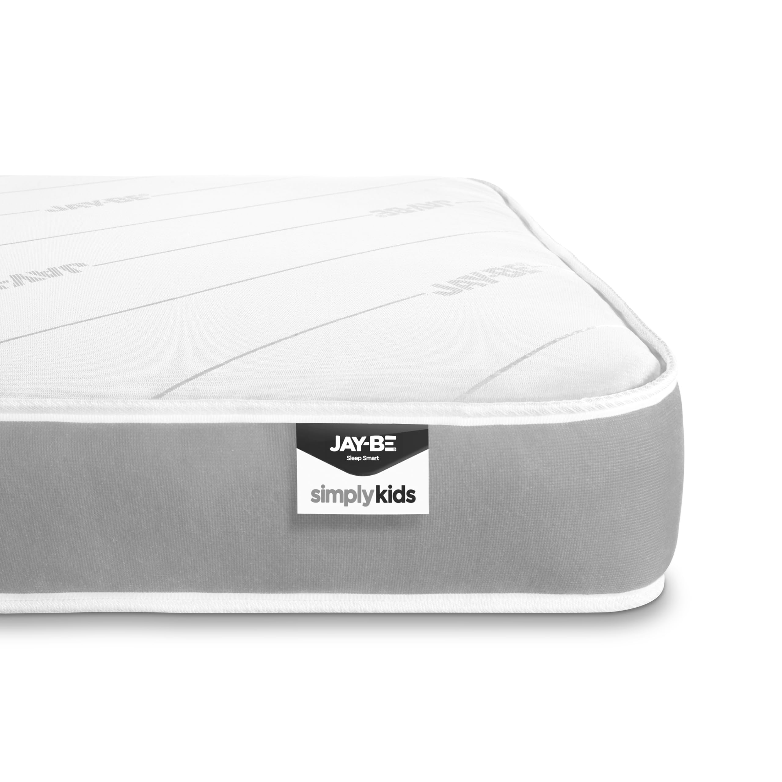 JAY-BE Simply Kids Anti-Allergy Mattress (Single, 90 x 190 x 16cm, Grey)