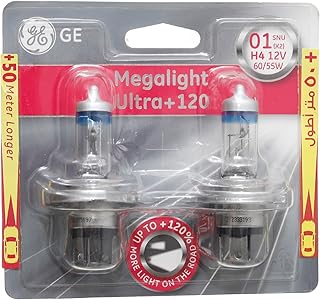 H4 Halogen Headlight Bulb - Long Range Plus130