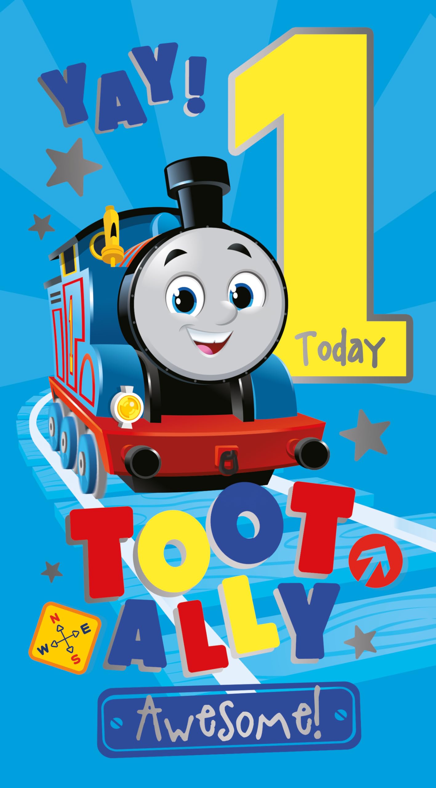 Danilo Promotions Ltd Thomas & Friends Birthday Card, Age 1