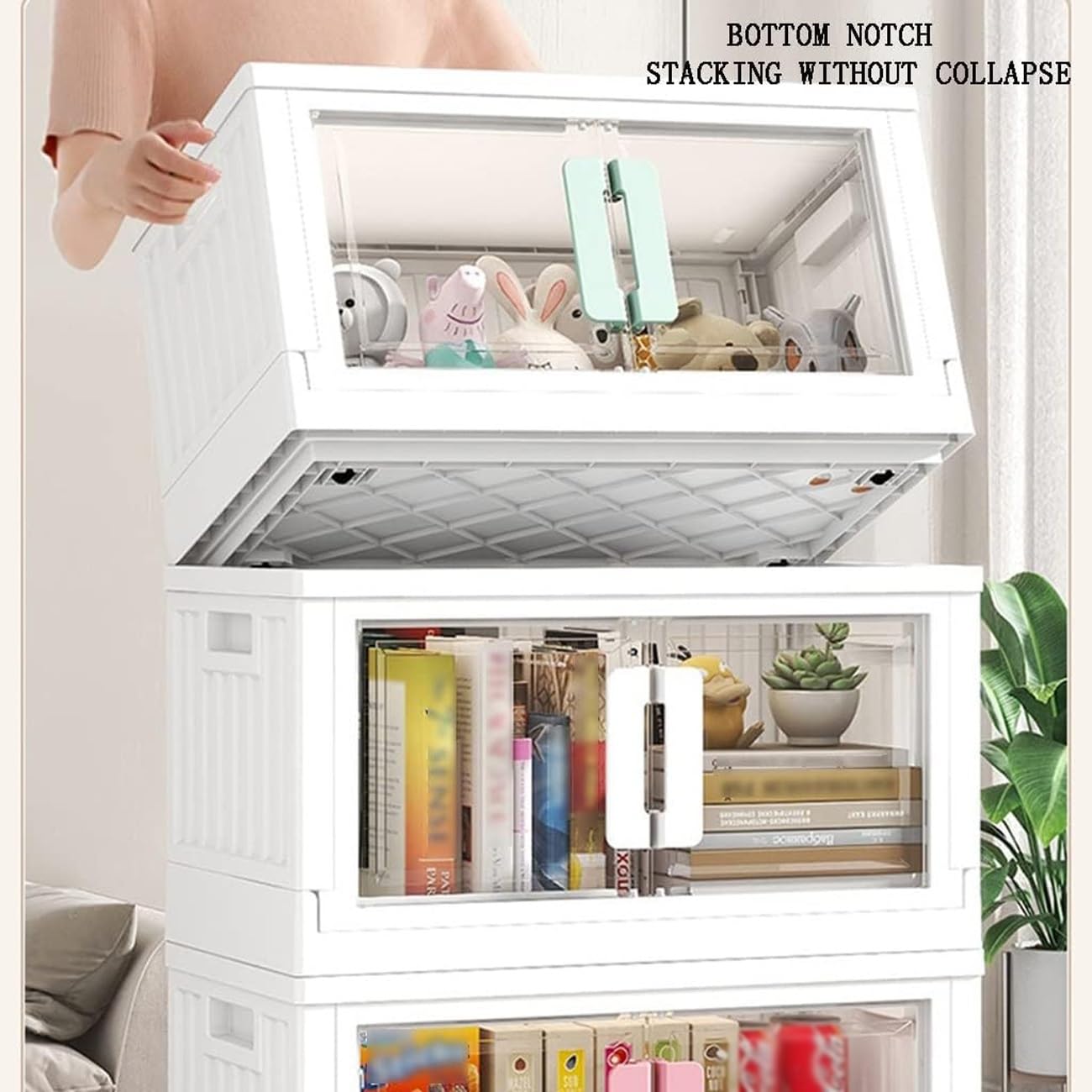 屋根型ピンクホワイト収納ボックス 屋根型ピンクホワイト収納ボックス