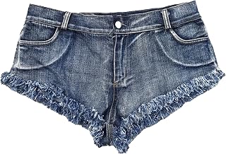 Silunma2021 Women's Washed Distressed Sexy Shorts High Waisted Raw Hem Hot Pants Shorts Frayed Denim Casual Summer Short