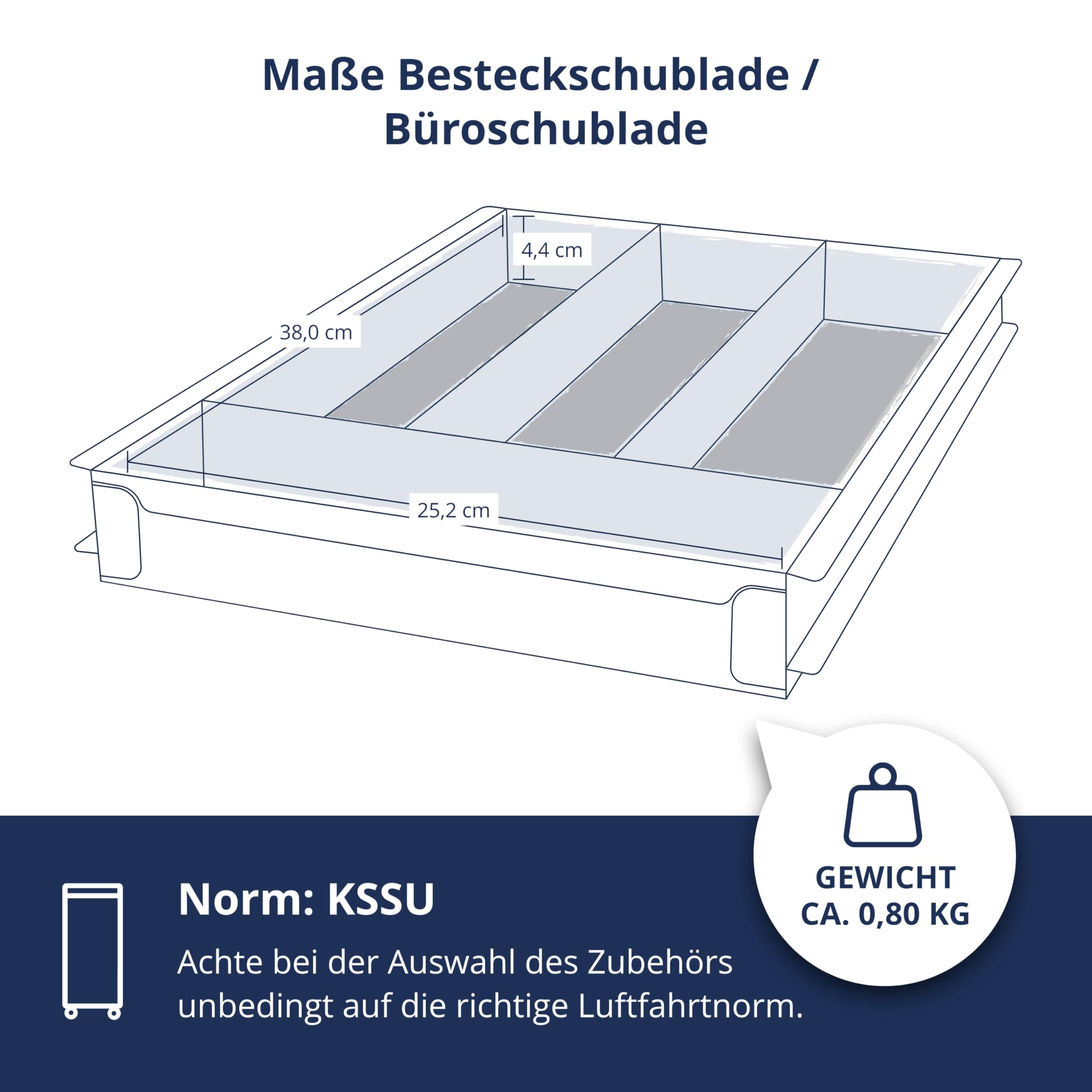 Besteckschublade/Büroschublade (KSSU), Zubehör für Flugzeugtrolleys, Airline Trolleys