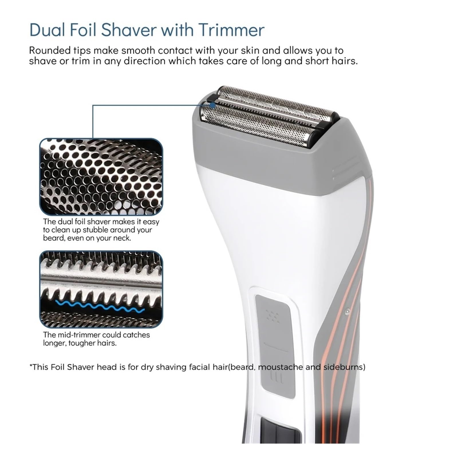 Sostituzione Delle Lame Della Testina Del Rasoio E Della Rete Dello Schermo In Lamina - Compatibile Con Philips QC5550 QC5580 QC5570 QC5510 QS6140 QS6160 - Parte Trimmer