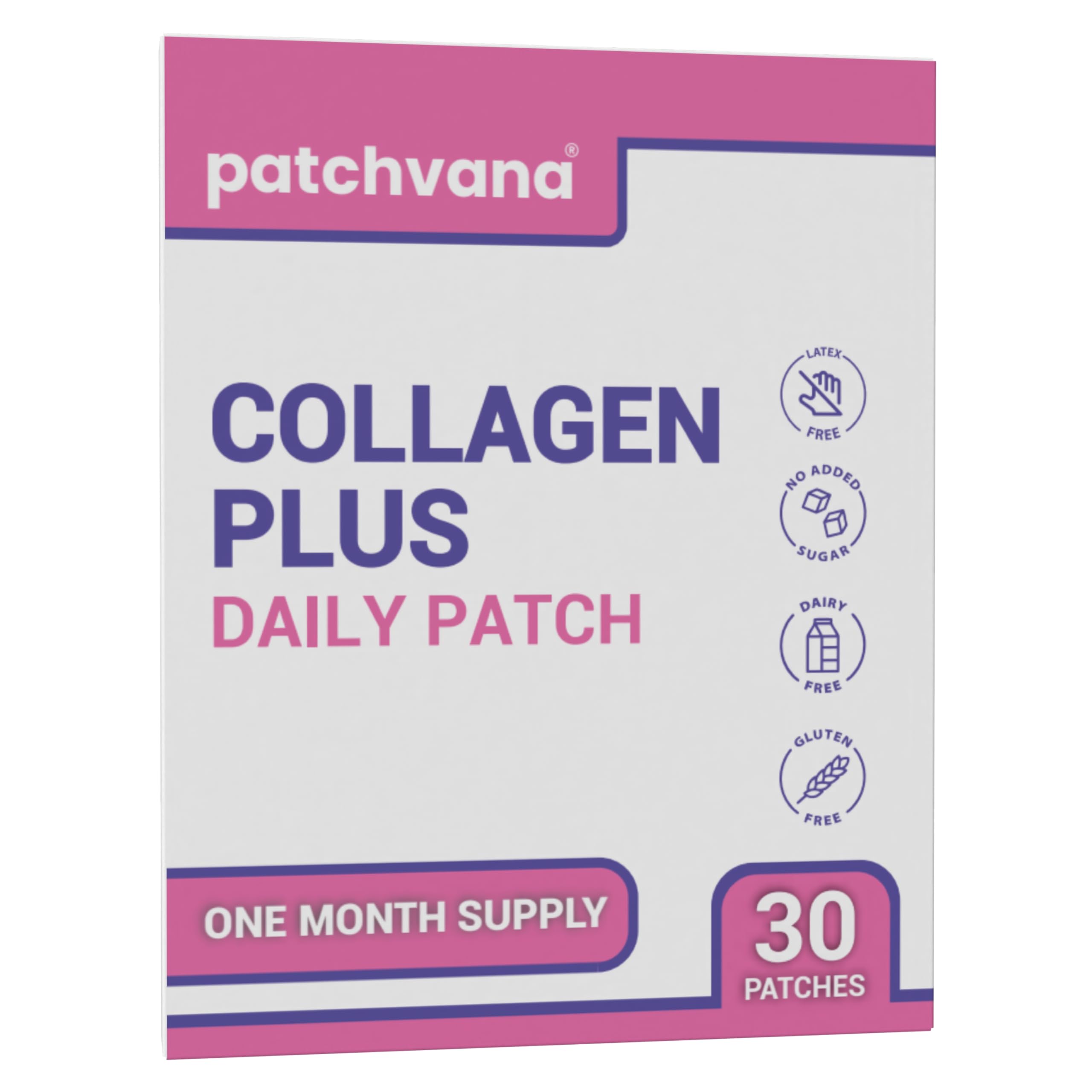 Parche de colágeno Plus para mujeres y hombres, suministro de 1 mes, 30 parches