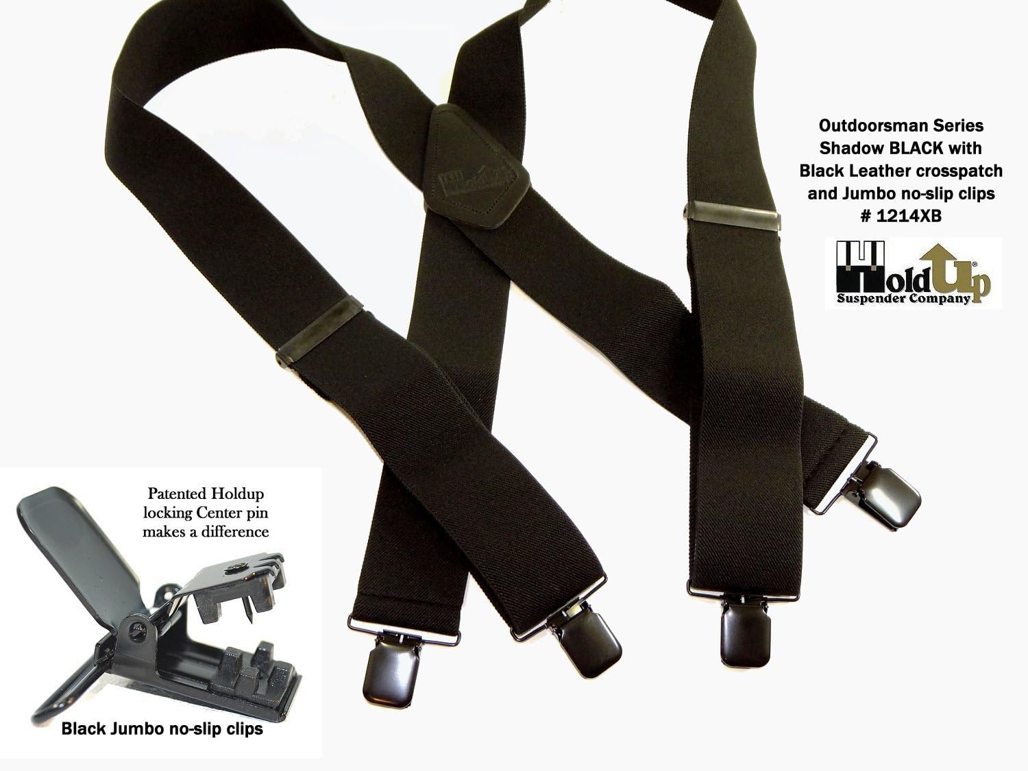 Holdup 2" Wide Outdoorsman Series Suspendewrs for Men with Patented "No-Slip" Metal Clips - Image 4