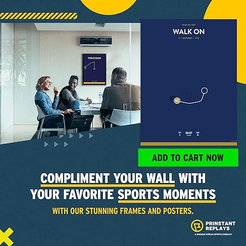 Miniatura 2 de Rudy the Walk On for Notre Dame What do I do 1975  Póster de fútbol universitario de 12 x 18 pulgadas para decoración de pared, recuerdos