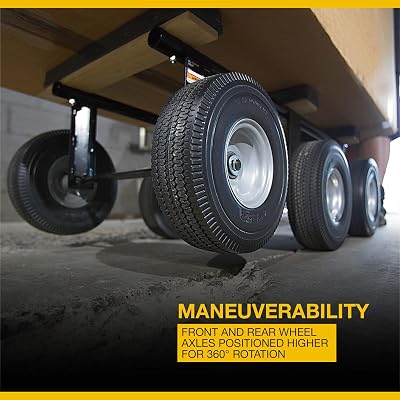 Embrayage 1200-Lb. Capacité 6 roues All-Terrain Dolly