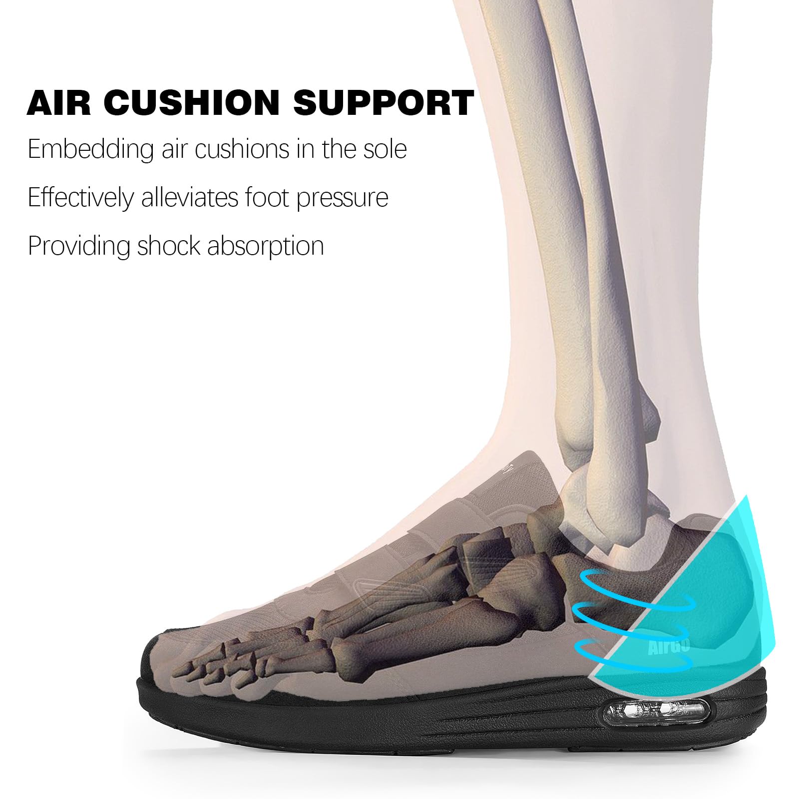 Chaussures légères Homme orthopédiques Respirantes EU40.5-47