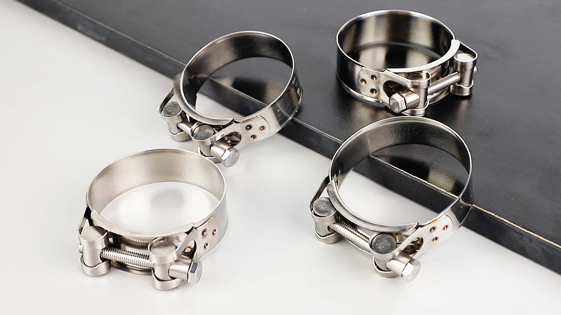 Morsetti Per Tubo Di Scarico 304 In Acciaio Inox - 4 Pezzi Regolabili 60-63 Mm, Per Moto E Auto - Foto 11