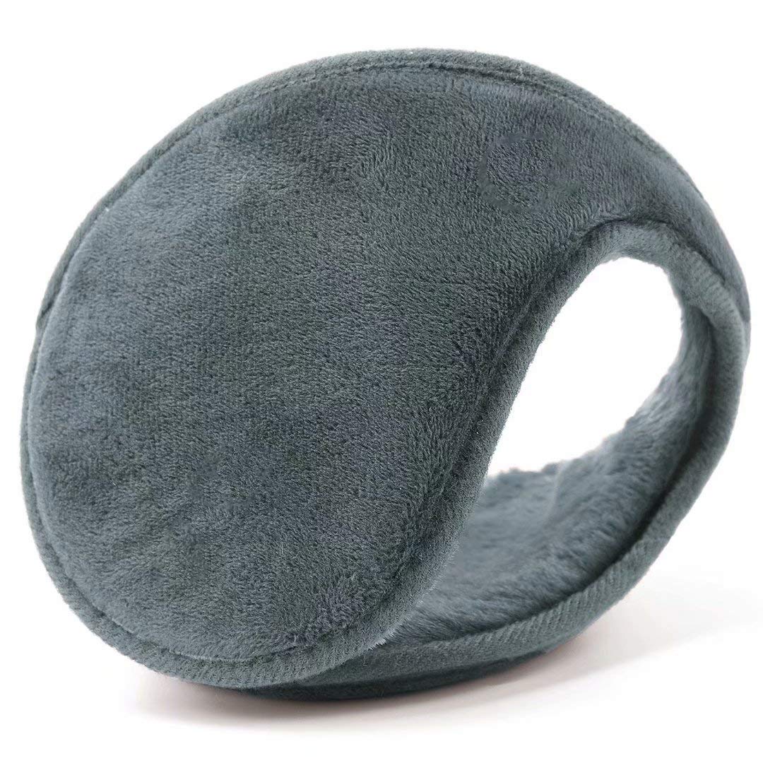 HIG Ear Warmer Unisex Classic Fleece Earmuffs Winter Accessory Outdoor Earmuffs (Gray)