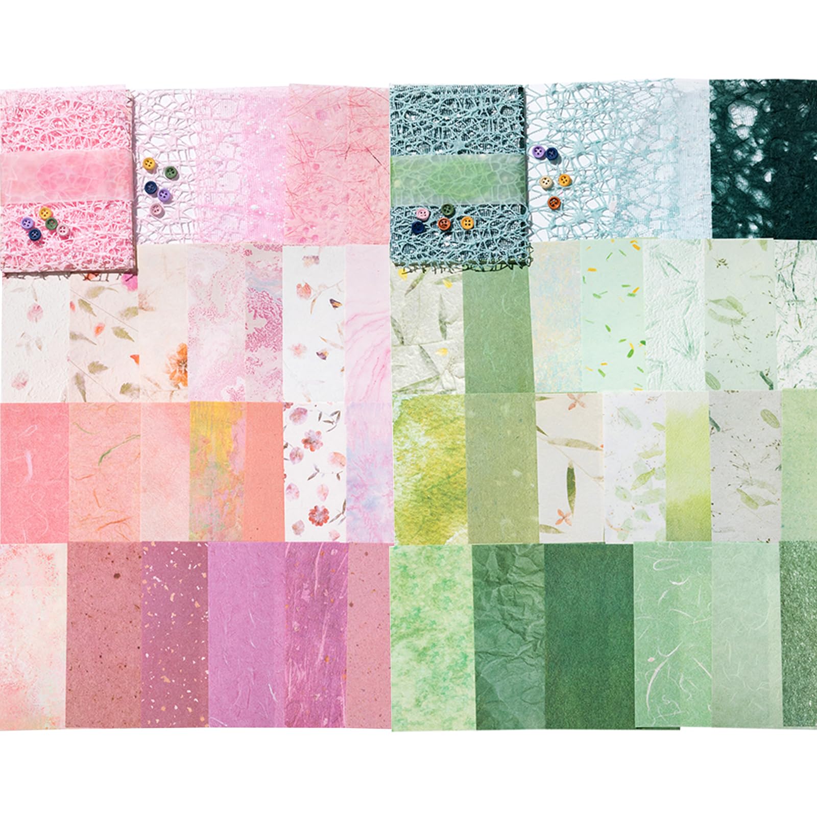 Kit papier décoratif scrapbooking avec 10 boutons pour offrir un carnet fait main