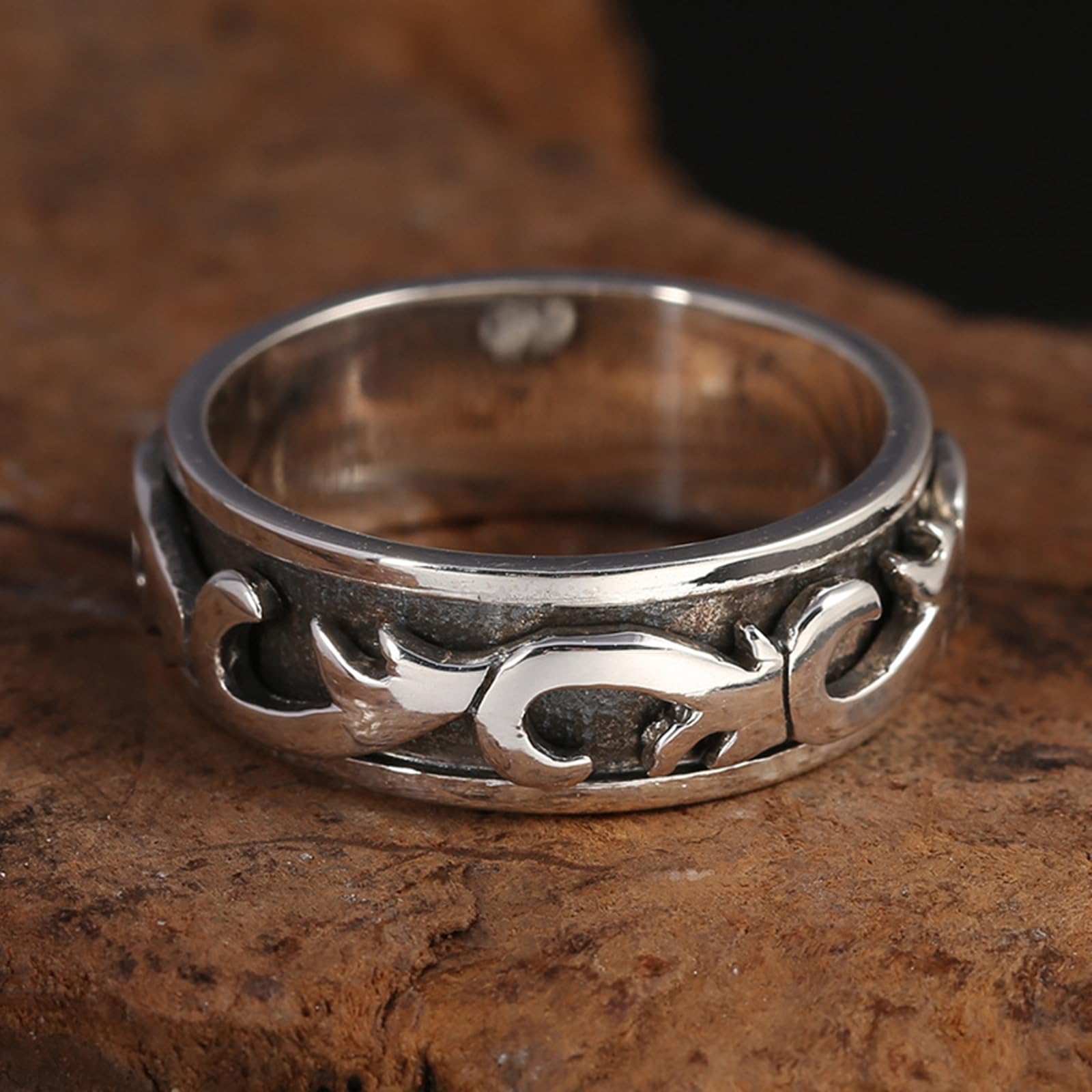 Bague en Argent 925 pour Homme Anti Stress