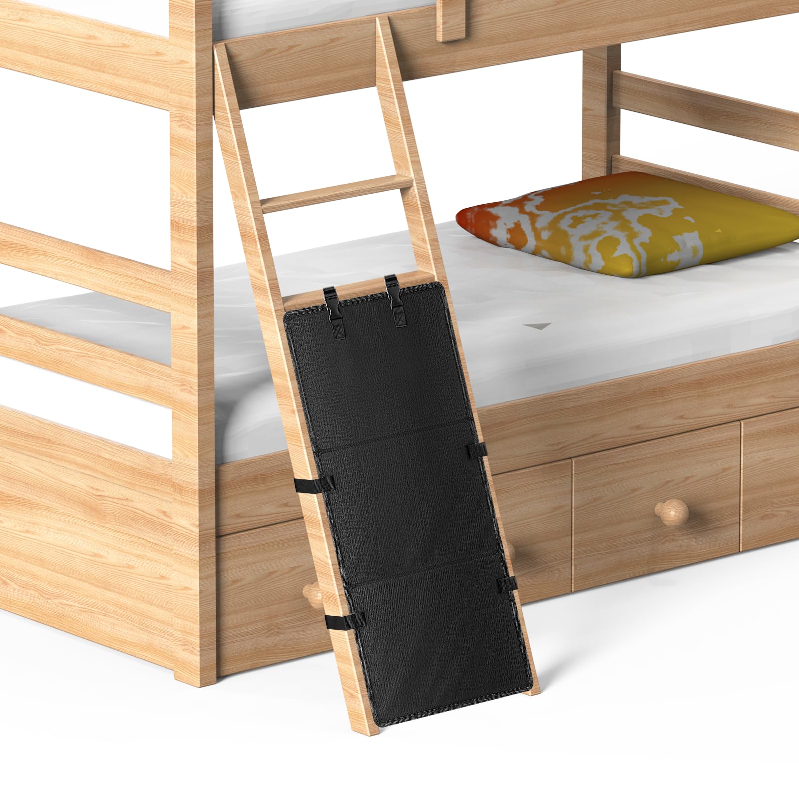 Bunk Bed Ladder Cover,Bunk Bed Ladder Cover for Bunk Bed,Bunk Bed Ladder Guard to Prevent from Climbing Ladders- Black
