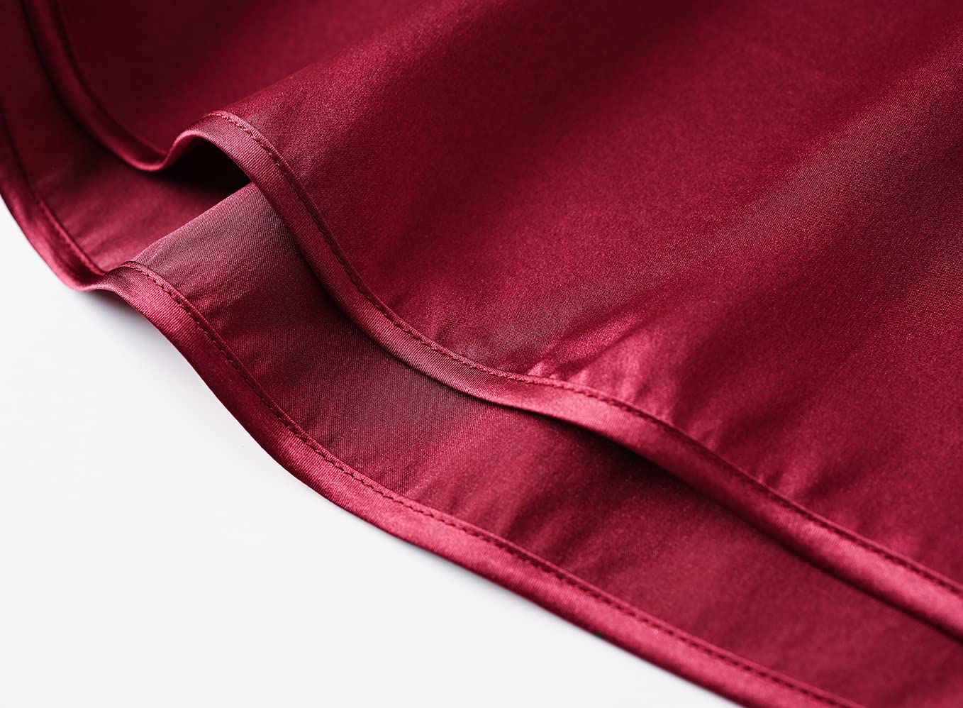 Damen Kurz Robe Bademantel aus 100% Seide, Nachthemd Pyjama