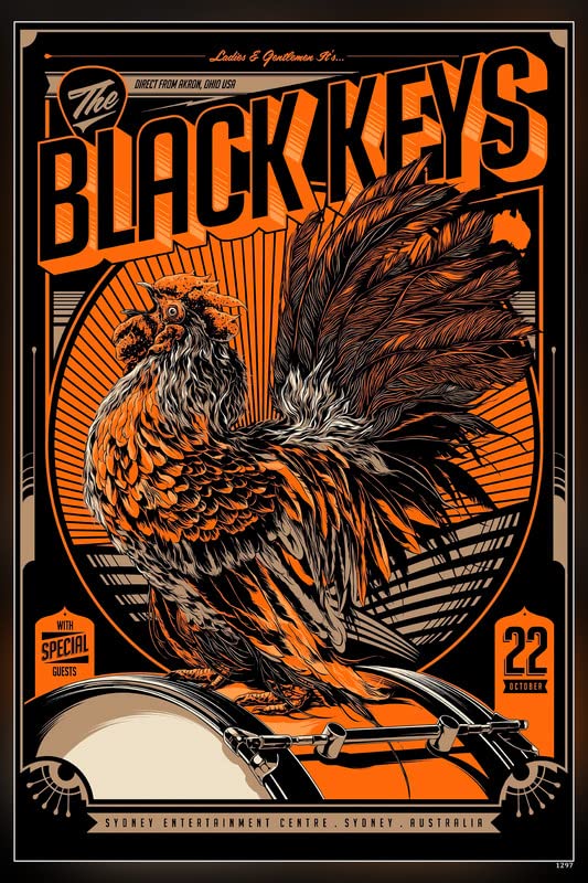 Poster World The Black Keys American Rock Band Dan Auerbach Patrick Carney Matte Finish Paper Poster Print 12 x 18 Inch (Multicolor)