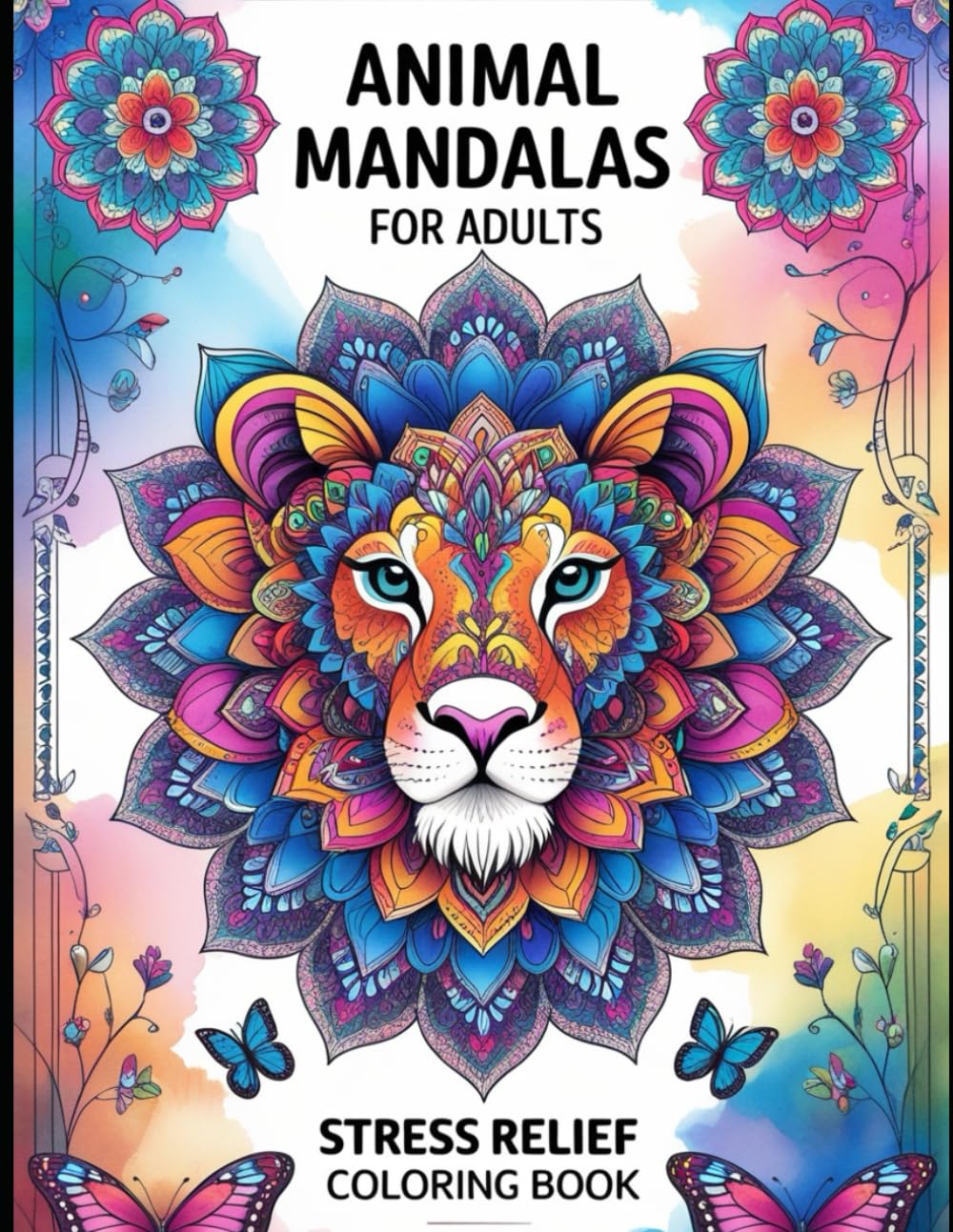Animal Mandalas for Adults: Stress Relief Coloring book