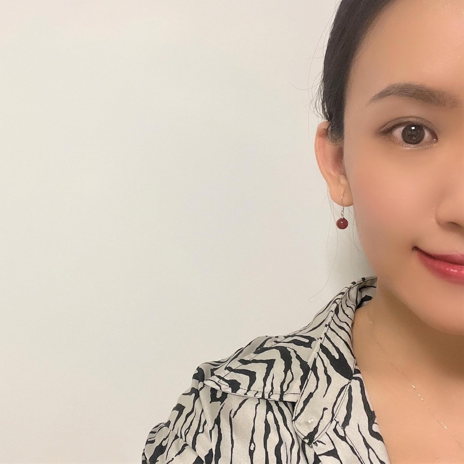 Vintage 925 Sterling Silver 8mm Green Red White Yellow Blue Black Onyx Dangle Earrings Drop Earrings Natural Stone Fine Jewelry For Women Gifts For Her - Image 3