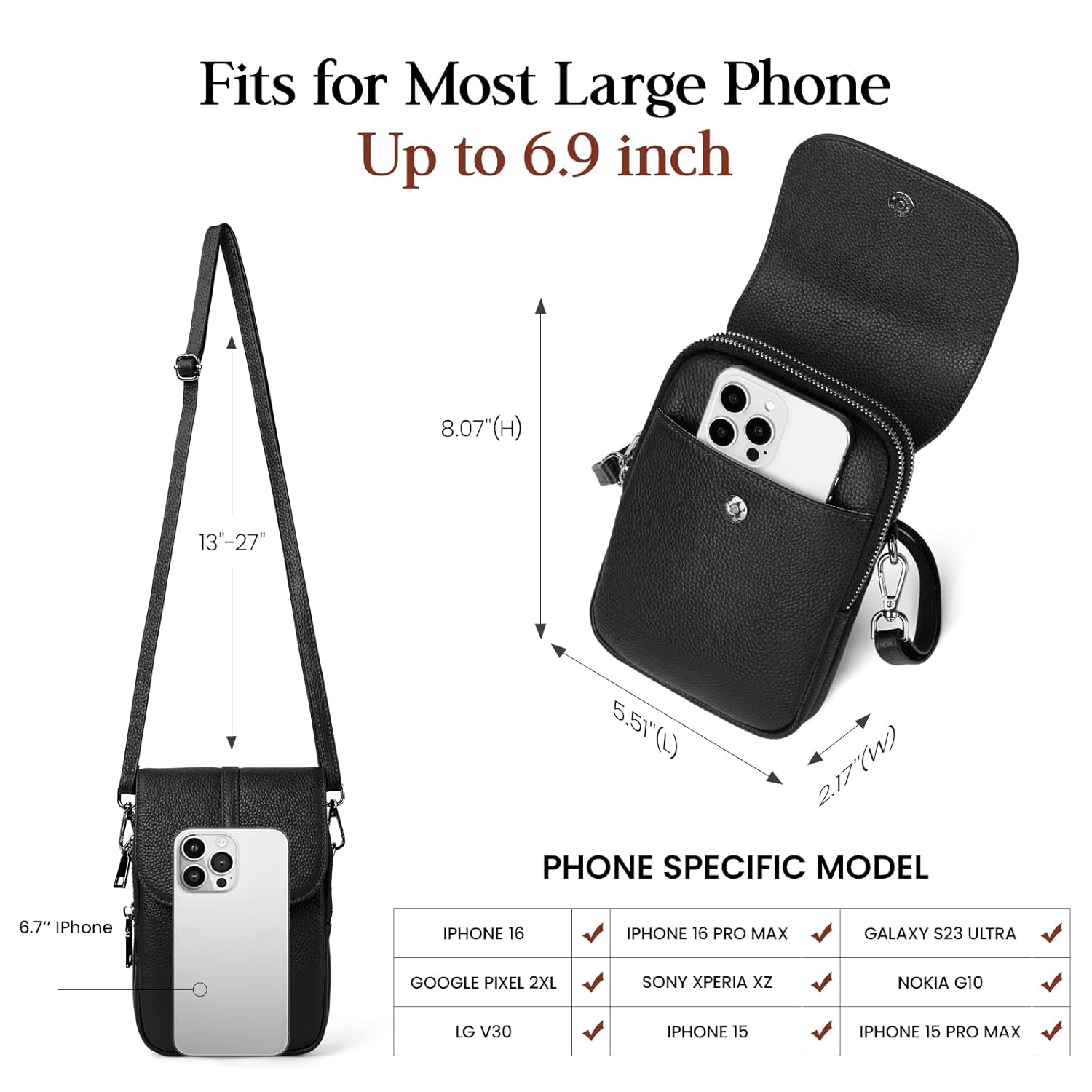 befen Bolsa tiracolo feminina de couro legítimo, com vários bolsos para celular com compartimentos para cartões com bloqueio de RFID em promoção! Veja a oferta e mais achadinhos de Bolsas 5 Hoje é o melhor dia para comprar befen Bolsa tiracolo feminina de couro legítimo, com vários bolsos para celular com compartimentos para cartões com bloqueio de RFID com aquele preço maroto! Promoção! Aproveite a oferta! 5