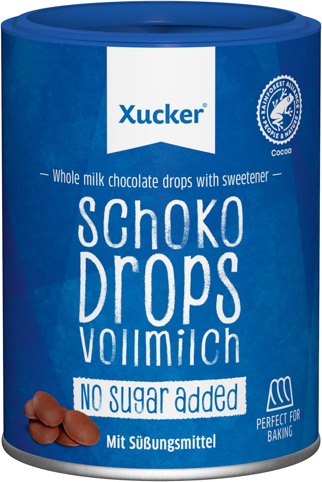 Xucker Milk Chocolate Drops with Xylitol, Diabetic, No Sugar Added, Low Carb