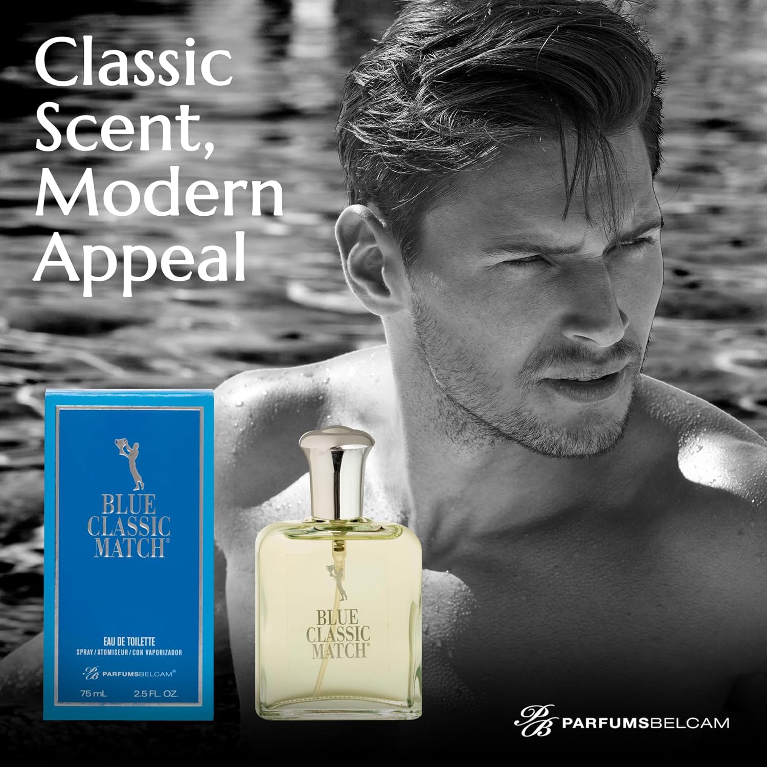 Amazon.com : PB ParfumsBelcam Blue Classic Match CM Eau De
